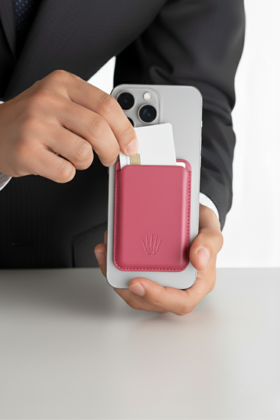 Kickstand Standlı Kırmızı Magnetik Yapıştırmalı Mıknatıslı KartlıkMagsafe KartlıkWATCHOFROYALKickstandKickstand Standlı Kırmızı Magnetik Yapıştırmalı Mıknatıslı Kartlık