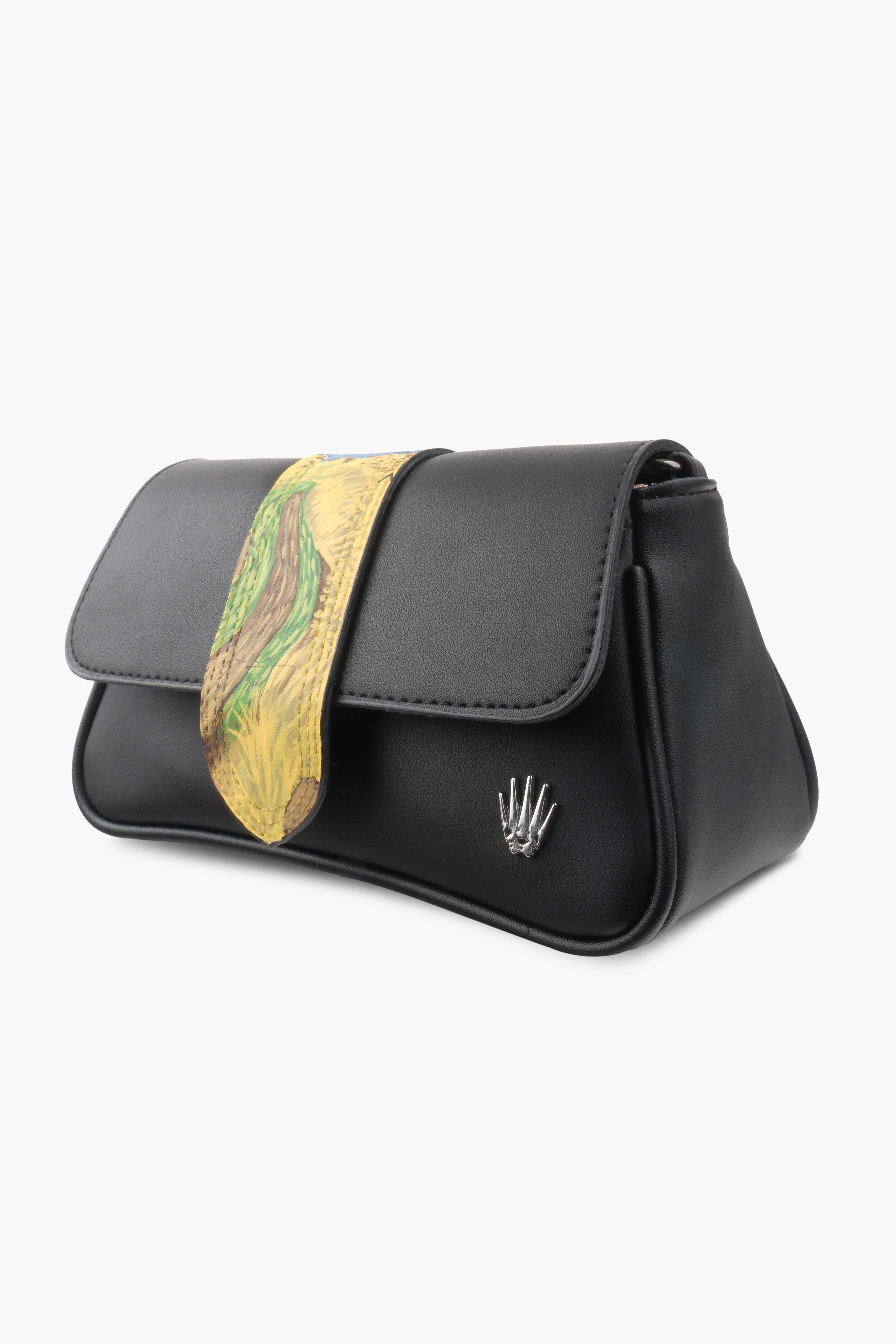 Kadın Buğdat Tarlası Ve Kargalar  Siyah Askılı Deri Ve Omuz Çantası JulietteOmuz ÇantasıWATCHOFROYALJULIETTEKadın Buğdat Tarlası Ve Kargalar  Siyah Askılı Deri Ve Omuz Çantası Juliette