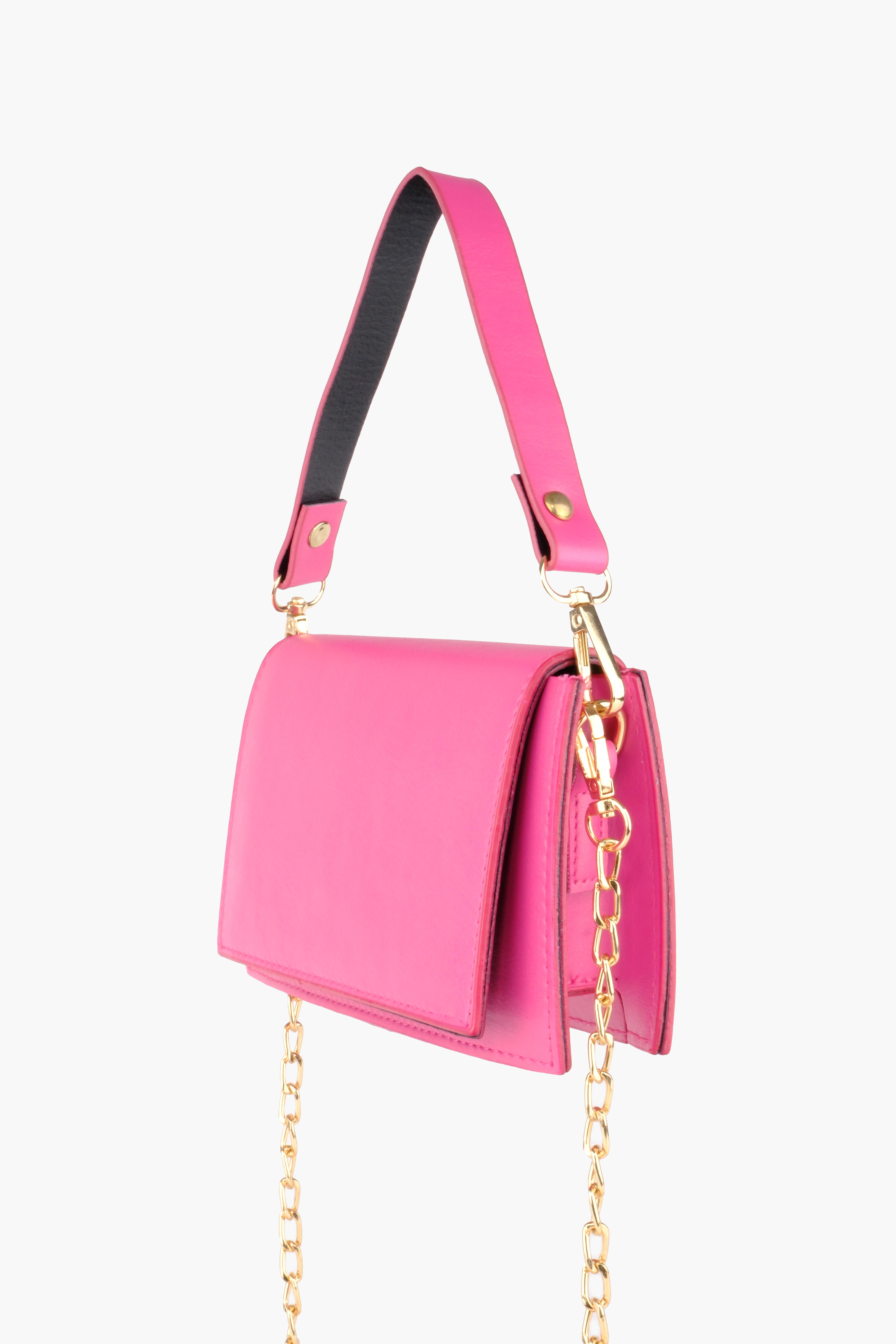 Çapraz Askılı Pembe Çıtçıt Detaylı Deri Çanta SophieOmuz ÇantasıWATCHOFROYALSophieÇapraz Askılı Pembe Çıtçıt Detaylı Deri Çanta Sophie