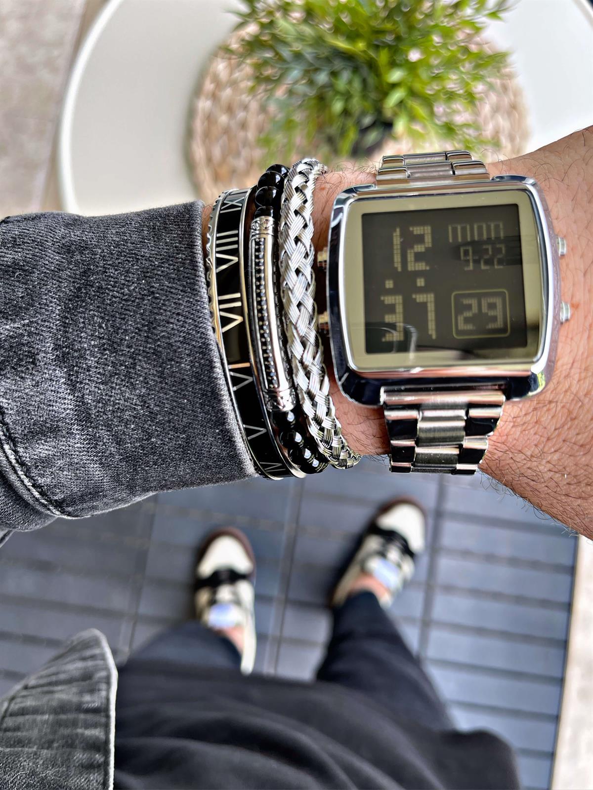 DİJİTAL LED KOL SAATİ ÇELİK KORDON SILVER UNISEKS 316L ÇELİK KARE KASA VE HARDLEX MİNERAL CAM 3ATM SU DİRENCİ SAAT KONSEPT WATCHOFROYALDGTLSLVRLEDWDİJİTAL LED KOL SAATİ ÇELİK KORDON SILVER UNISEKS 316L ÇELİK KARE KASA VE HARDLEX MİNERAL CAM 3ATM SU DİRENCİ 