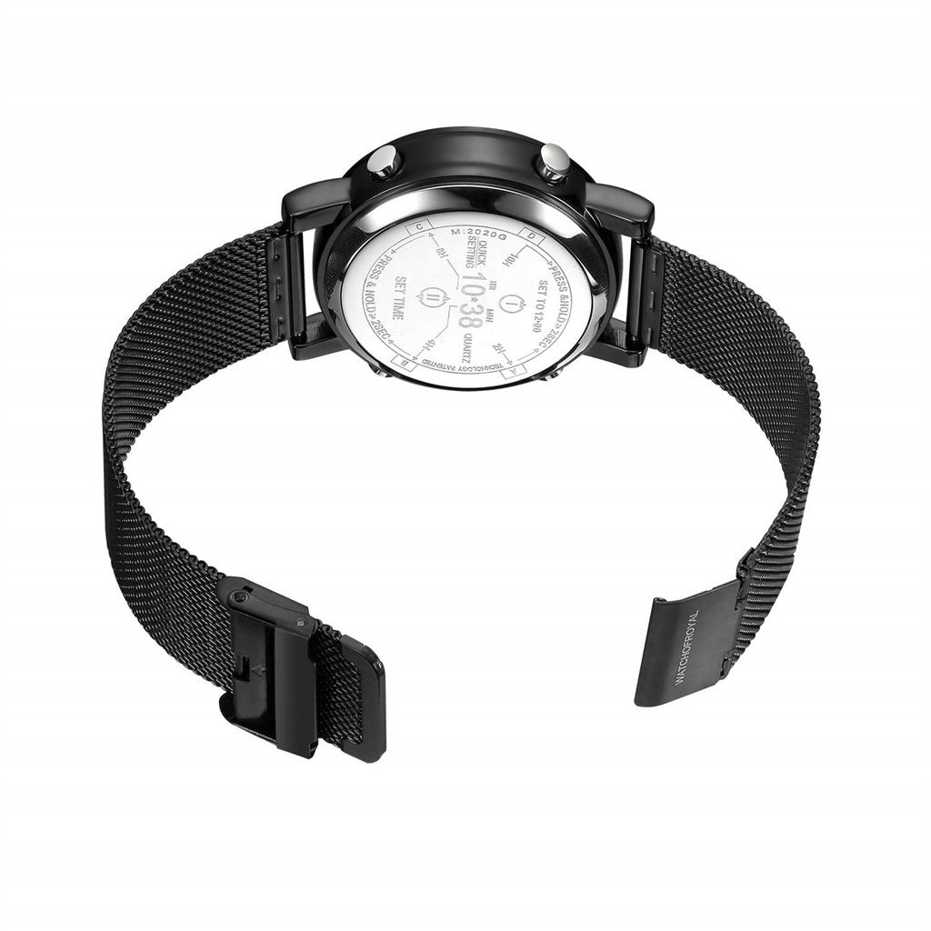 ROLLER DESIGN BLACK STELL MESH KOL SAATİWATCHESROYAL WATCHESROLLERDSGNBLCKSTEELROLLER DESIGN BLACK STELL MESH KOL SAATİ