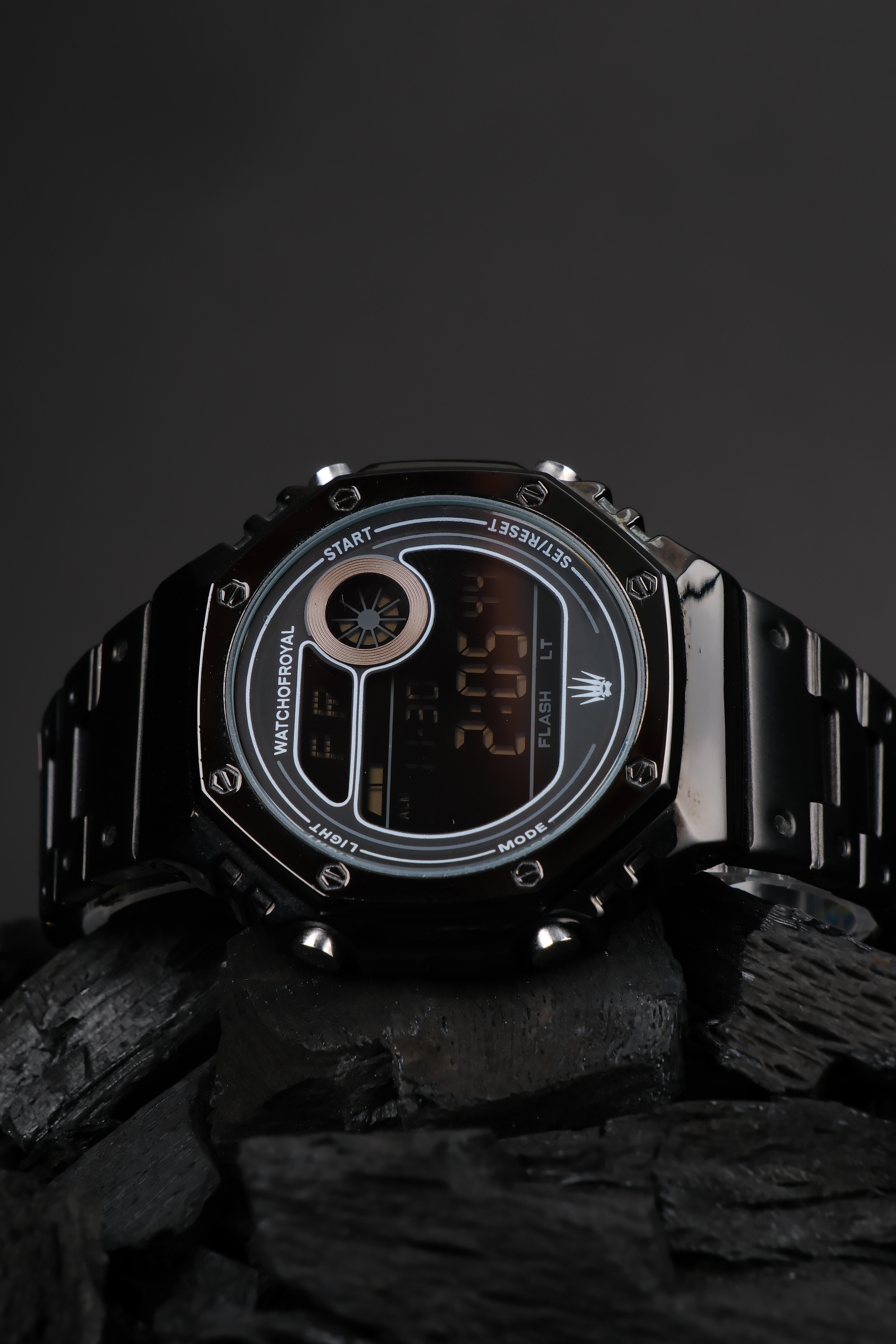 LED WOX BLACK WRISTWATCHWatchesWATCHOFROYALLEDWOXRSBLACKLSTLED WOX BLACK WRISTWATCH