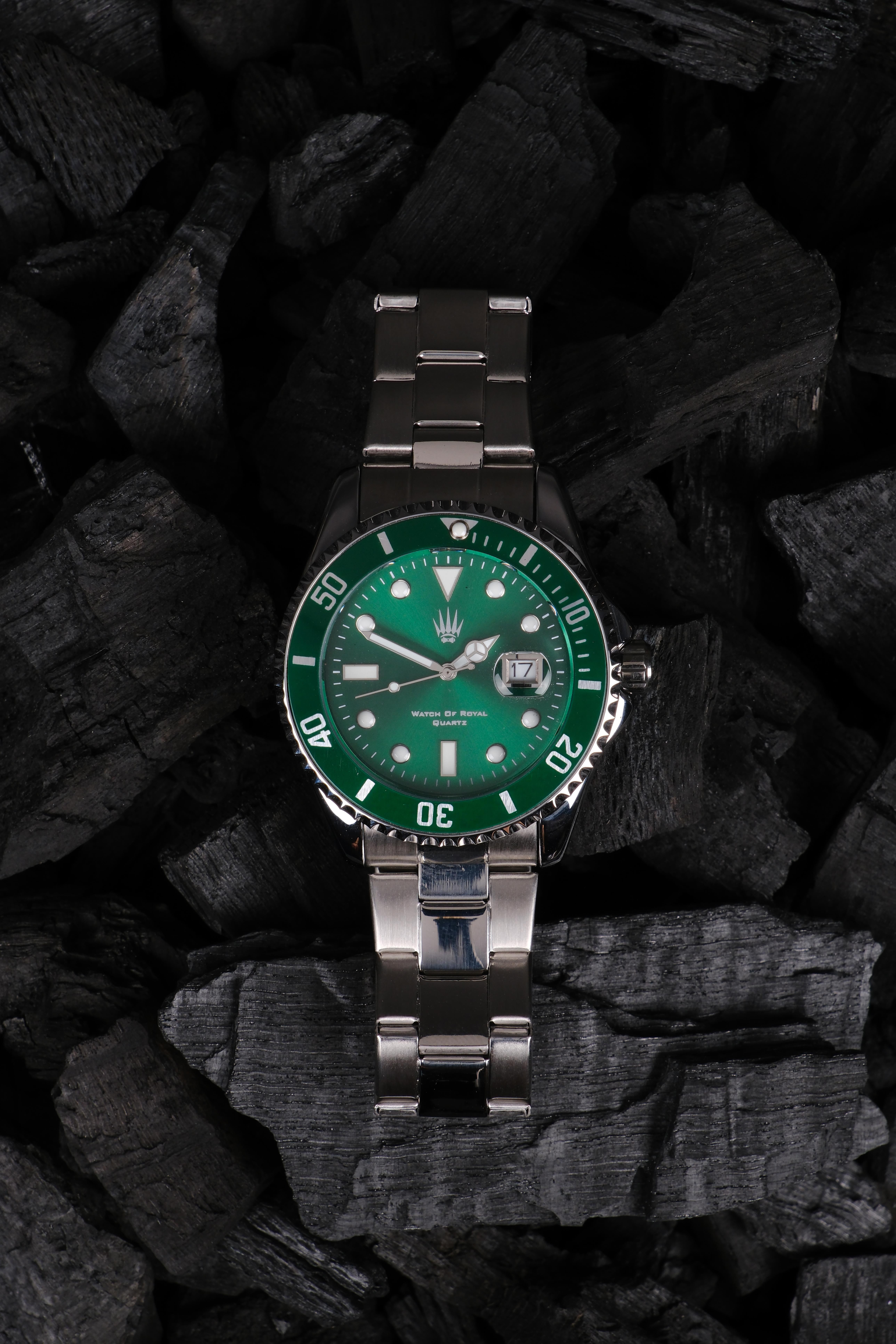 Vortex Silver Green Çelik Kol SaatiWatchesWATCHOFROYALRichardVortex Silver Green Çelik Kol Saati