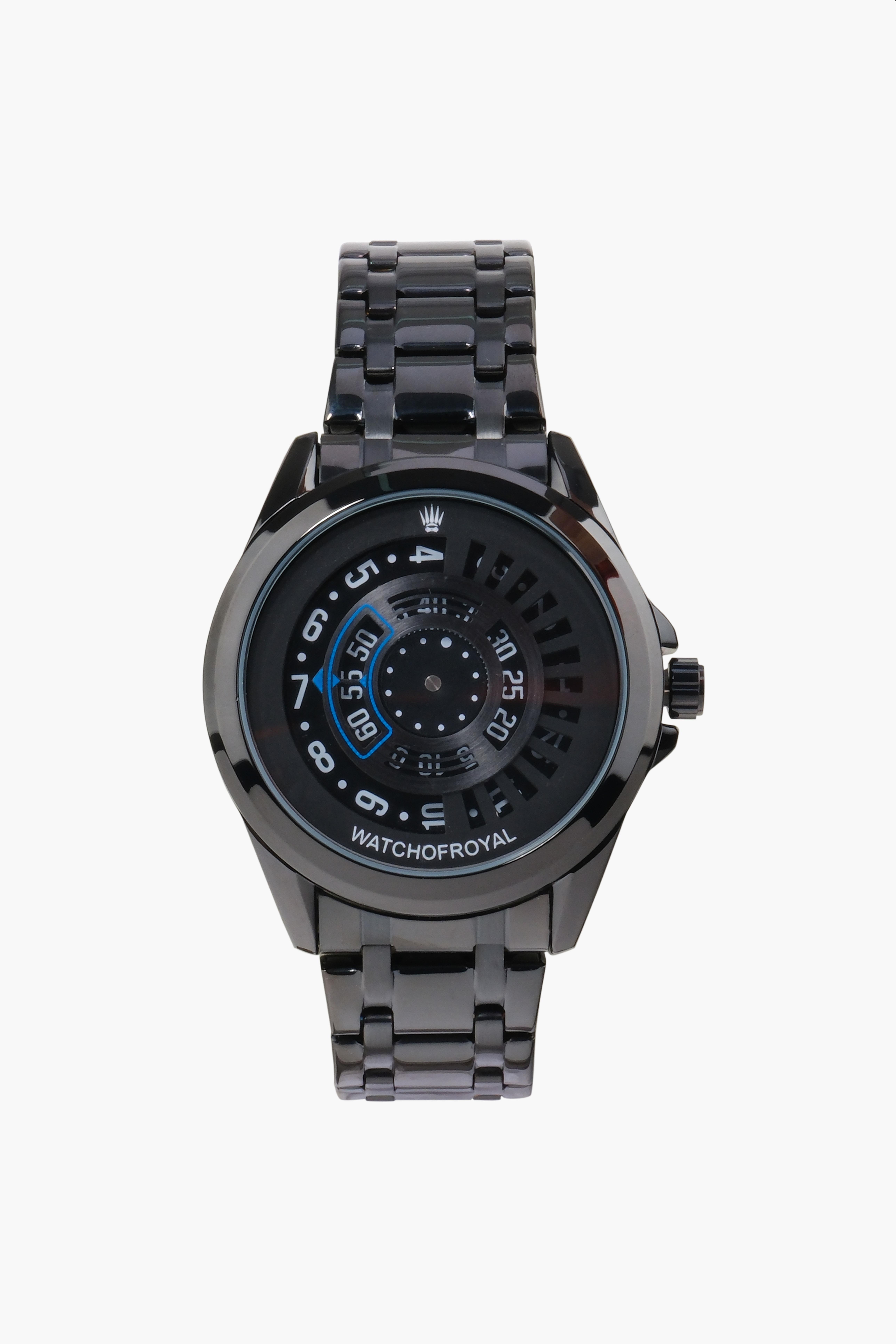 SPEED MASTER BLUE BLACK WRISTWATCHWatchesWATCHOFROYALSPDMSTRBLBLACKLSTSPEED MASTER BLUE BLACK WRISTWATCH