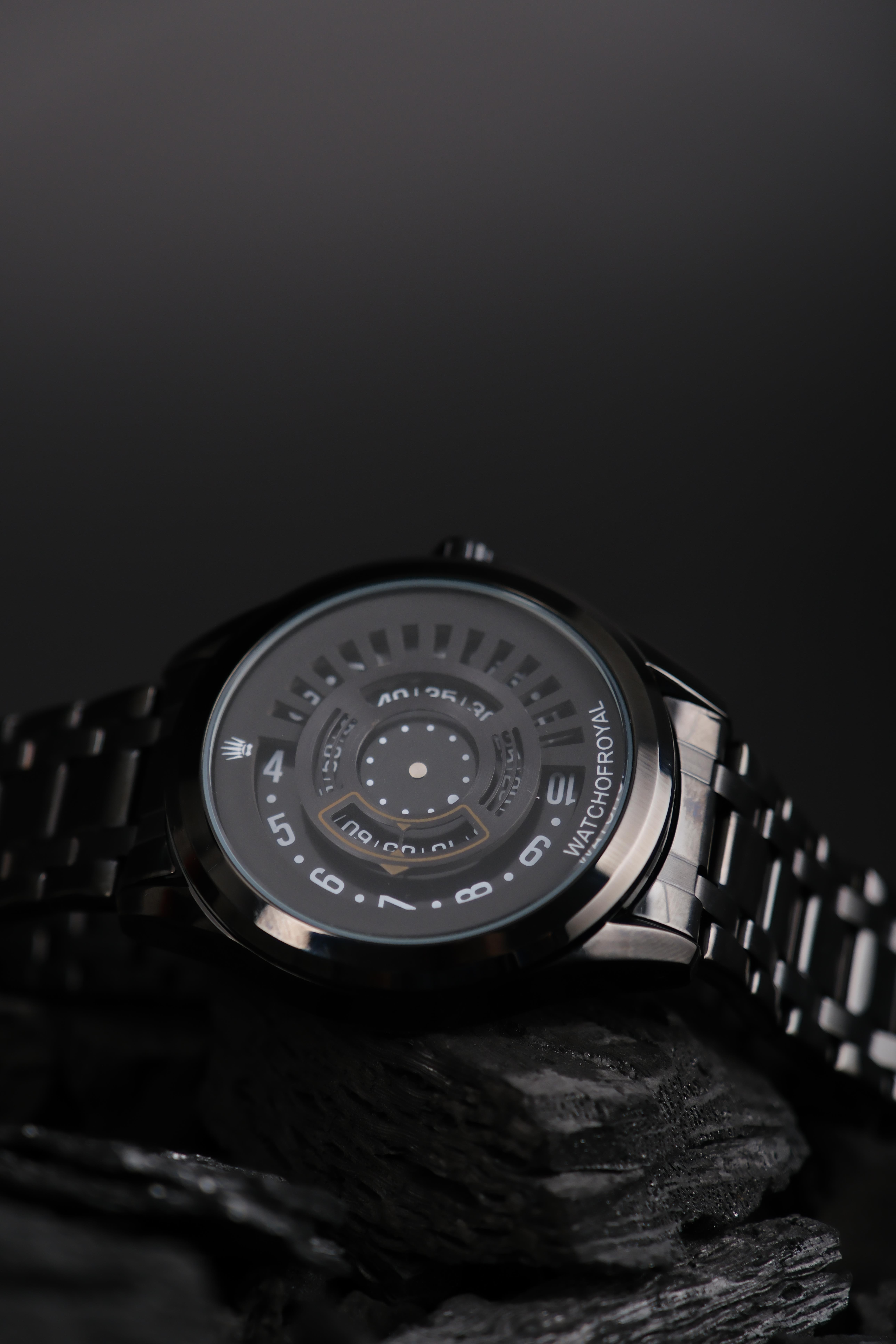 SPEED MASTER ROSE BLACK WRISTWATCHWatchesWATCHOFROYALSPDMSTRRSBLACKLSTSPEED MASTER ROSE BLACK WRISTWATCH