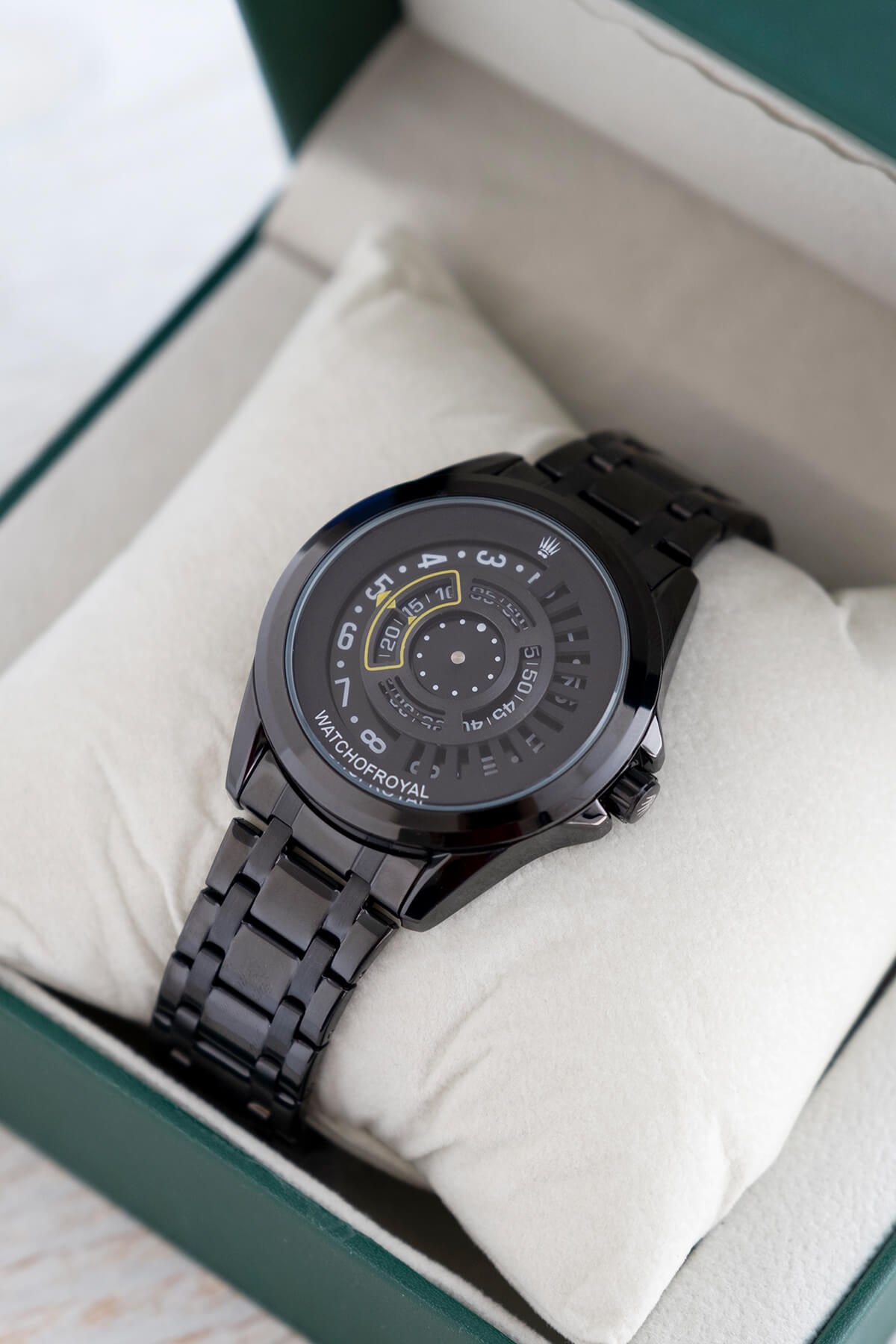 SPEED MASTER YELLOW BLACK KOL SAATİWATCHESWATCHOFROYALSPDMSTRYLWBLACKLSTSPEED MASTER YELLOW BLACK KOL SAATİ