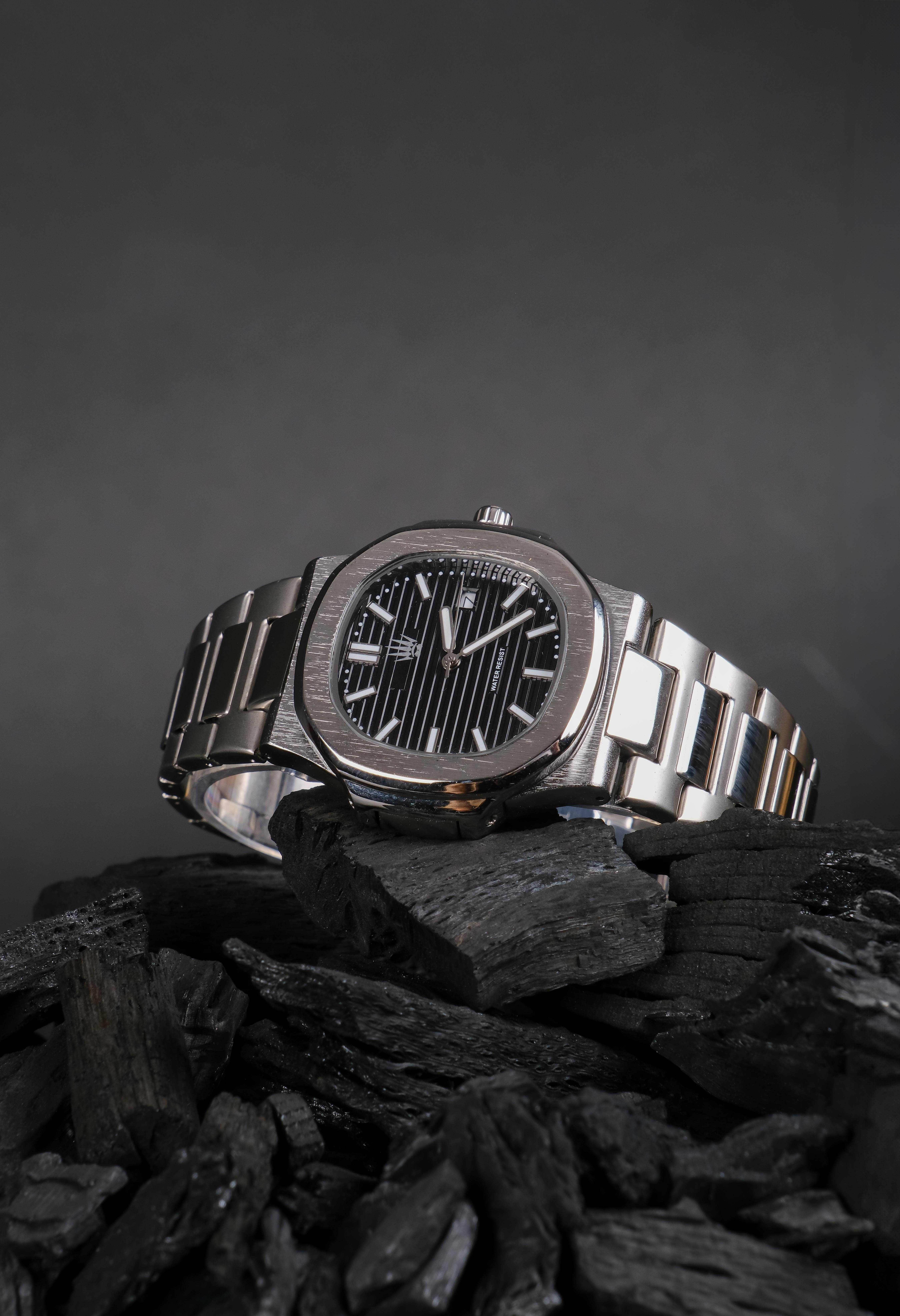 Vector Silver Black Çelik Kol SaatiWatchesWATCHOFROYALVECTORVector Silver Black Çelik Kol Saati