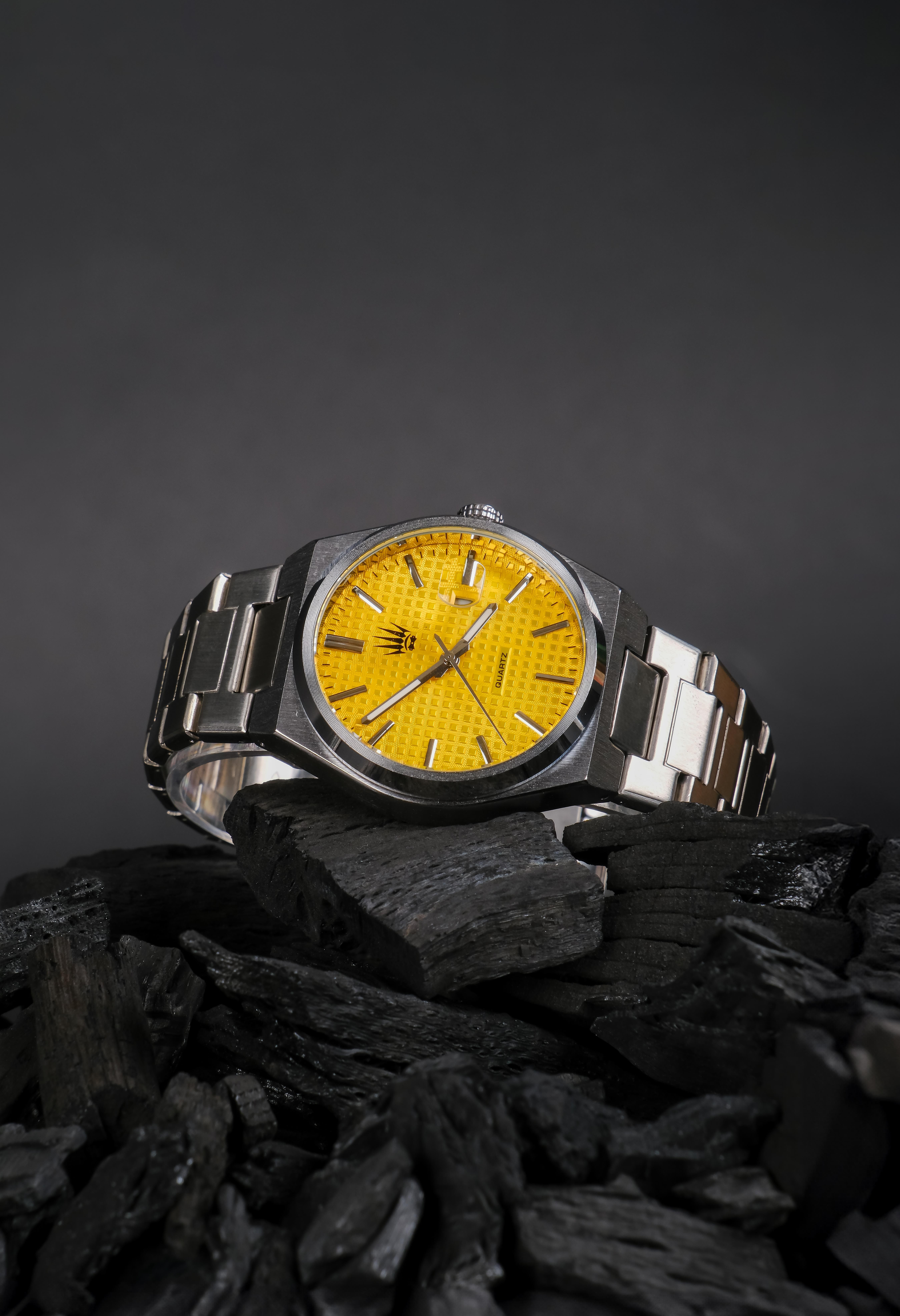 Vortex Silver Yellow Çelik Kol SaatiSaatWATCHOFROYALVORTEXVortex Silver Yellow Çelik Kol Saati