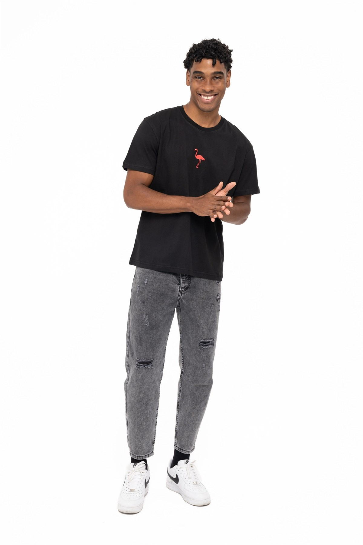 FLAMINGO T-SHIRT BLACKT-SHIRTWATCH OF ROYALFLMNGBLCKFLAMINGO T-SHIRT BLACK