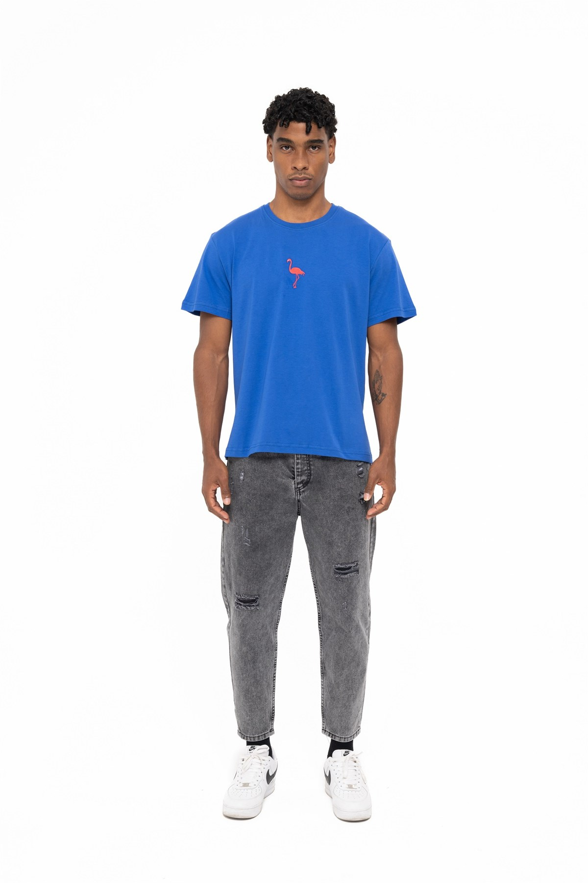 FLAMINGO T-SHIRT BLUET-SHIRTWATCH OF ROYALFLMNGBLUEFLAMINGO T-SHIRT BLUE