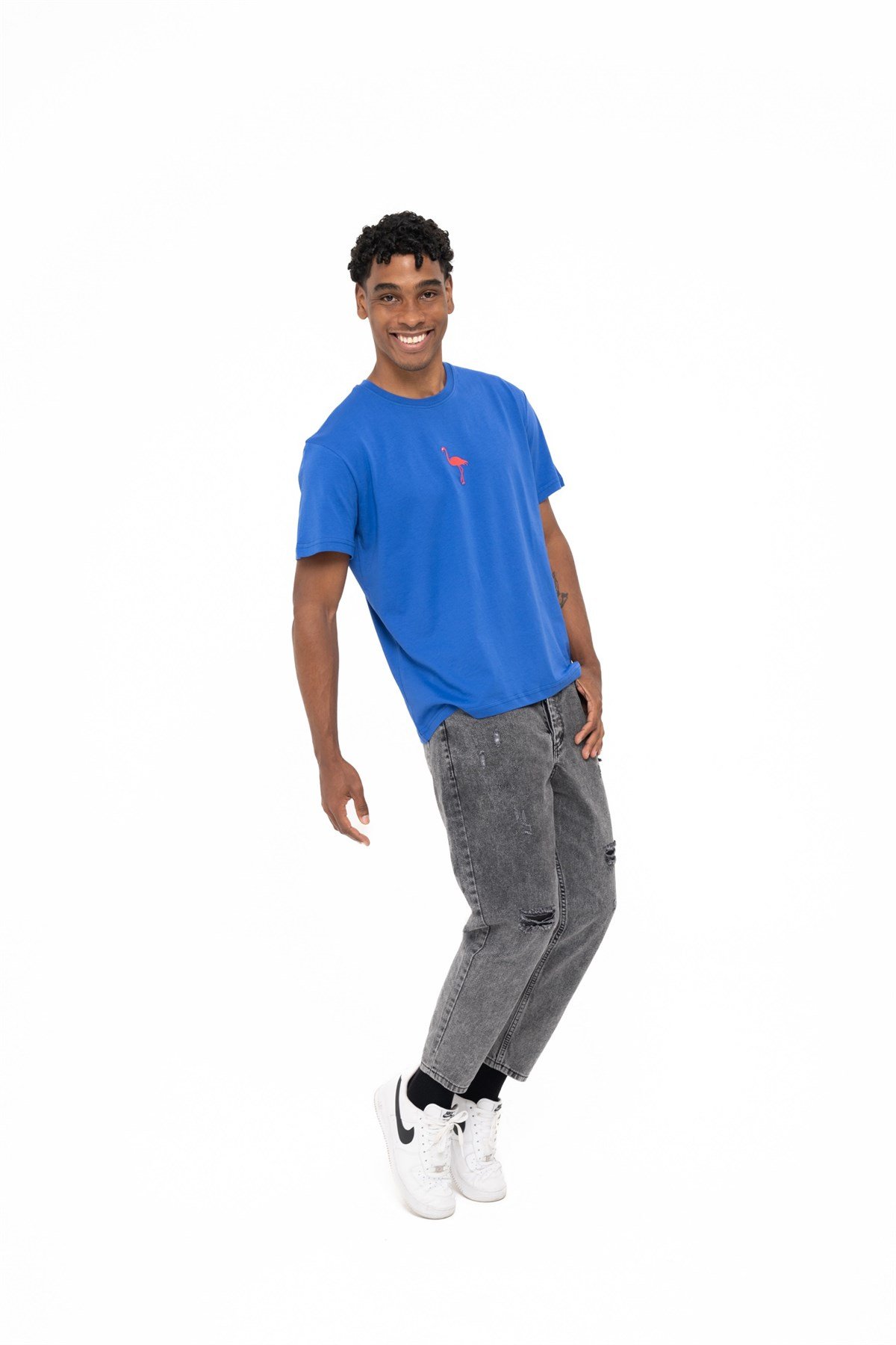 FLAMINGO T-SHIRT BLUET-SHIRTWATCH OF ROYALFLMNGBLUEFLAMINGO T-SHIRT BLUE