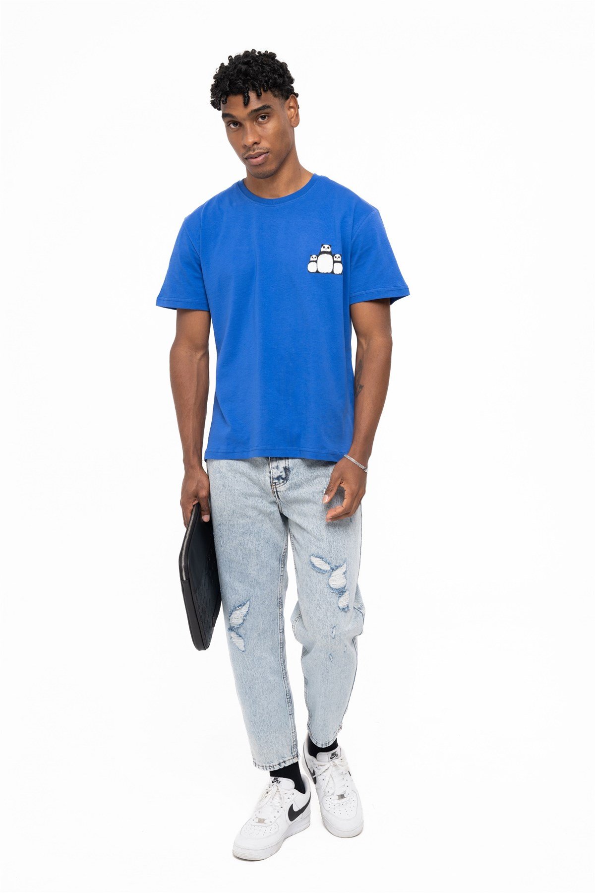 PANDA T-SHIRT BLUET-SHIRTWATCH OF ROYALPANDABLUEPANDA T-SHIRT BLUE