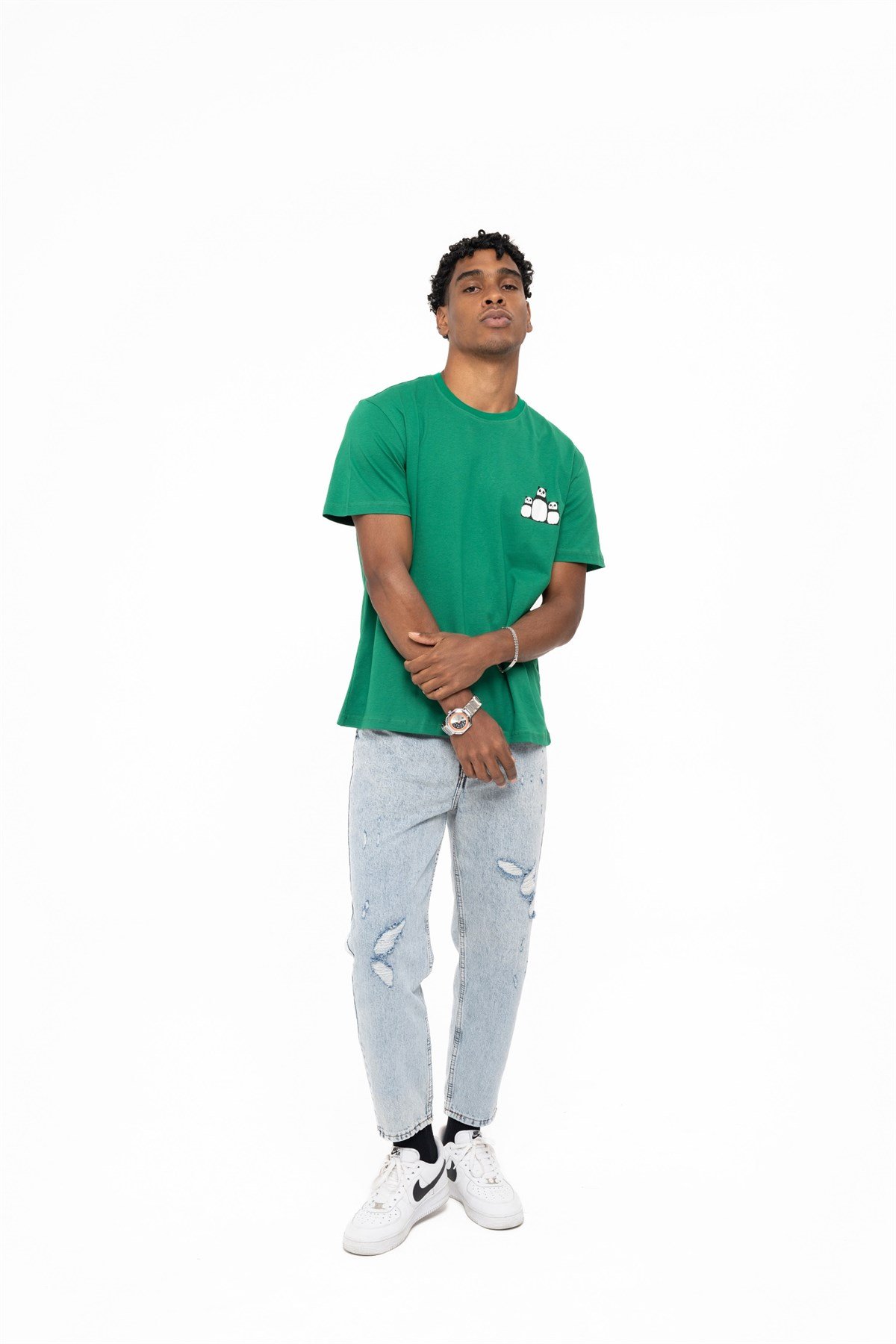 PANDA T-SHIRT GREENT-SHIRTWATCH OF ROYALPANDAGREENPANDA T-SHIRT GREEN