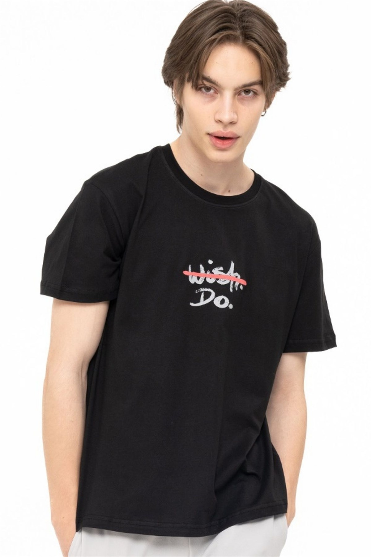 WISH DO T-SHIRT BLACK T-SHIRTWATCH OF ROYALWSHDOBLCKWISH DO T-SHIRT BLACK 
