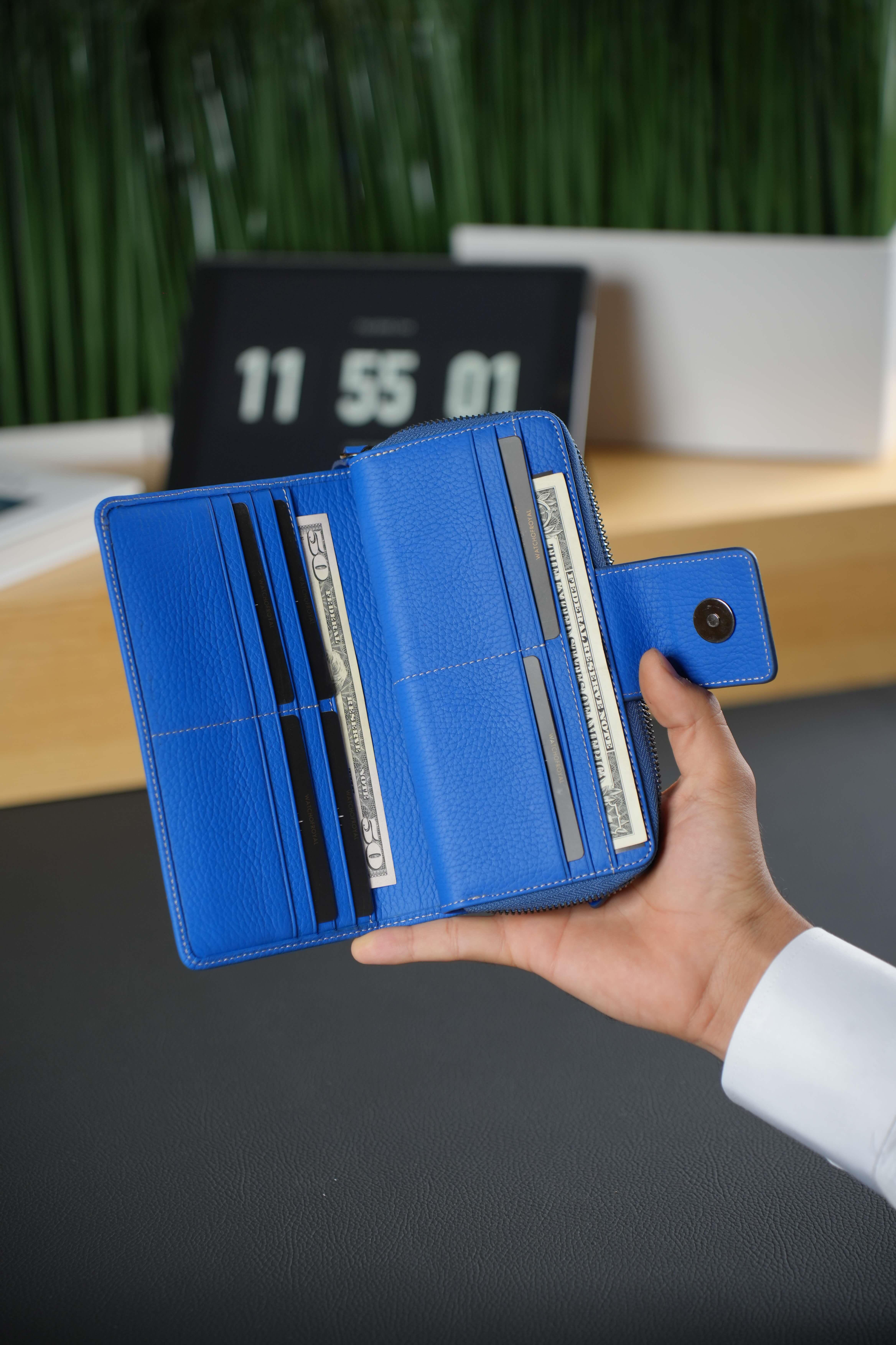 Hakiki Deri Cüzdan Mavi %100 Hakiki Deri Telefon Cüzdanı 16 Kart Bölmeli Portföy Manyetik Kilit Fermuar PatrickPhone WalletWATCHOFROYALPATRİCKHakiki Deri Cüzdan Mavi %100 Hakiki Deri Telefon Cüzdanı 16 Kart Bölmeli Portföy Manyetik Kilit Fermuar Patrick