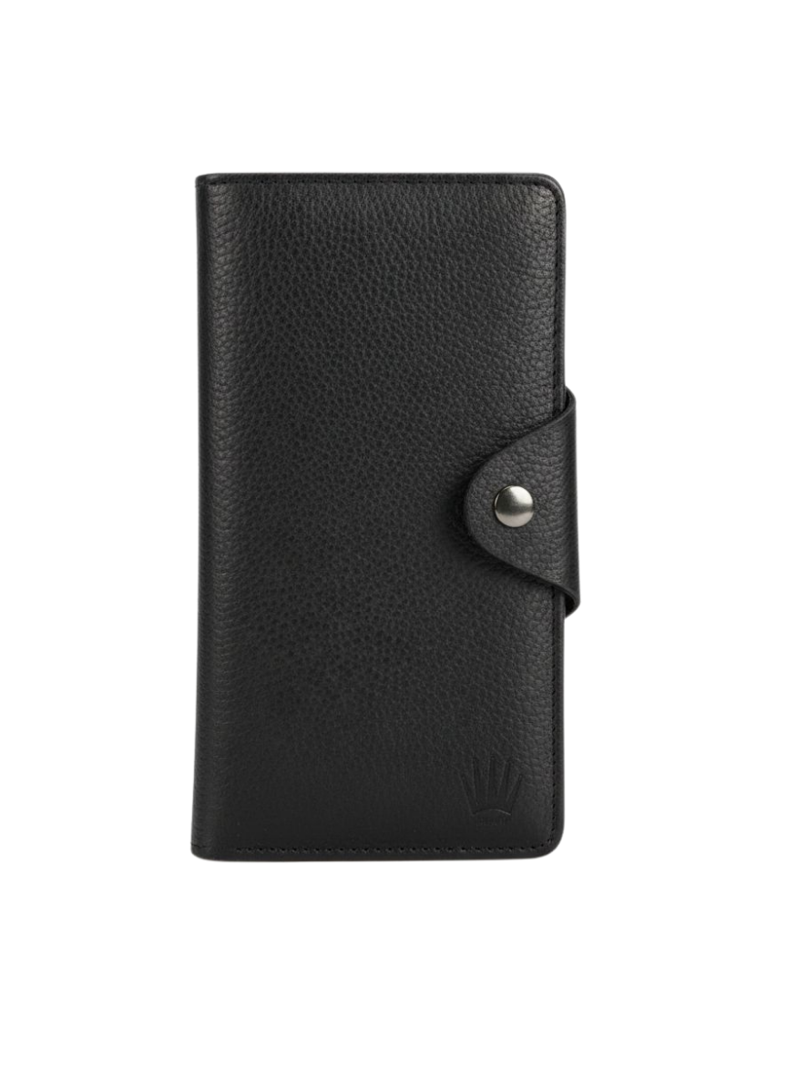 BELT Siyah Hakiki Deri Telefon CüzdanıTelefon CüzdanıWATCHOFROYALBELTBELT Siyah Hakiki Deri Telefon Cüzdanı
