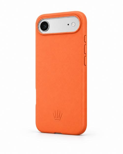 Bexocase Iphone 17 Air Turuncu Magsafe Özellikli Deri Kılıf 