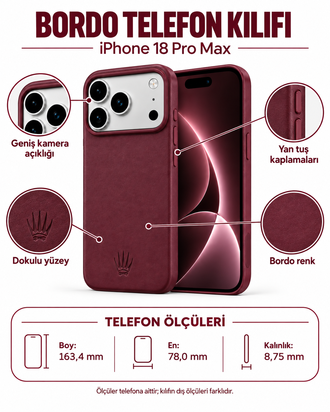 Bexocase Iphone 18 Pro Max Mürdüm Manyetik Özellikli Deri Kılıf Telefon CüzdanıWATCHOFROYALBexocase18promaxBexocase Iphone 18 Pro Max Mürdüm Manyetik Özellikli Deri Kılıf 