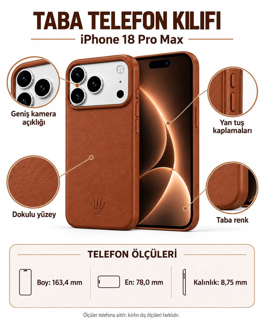 Bexocase Iphone 18 Pro Max Kiremit Manyetik Özellikli Deri Kılıf Telefon CüzdanıWATCHOFROYALBexocase18promaxBexocase Iphone 18 Pro Max Kiremit Manyetik Özellikli Deri Kılıf 
