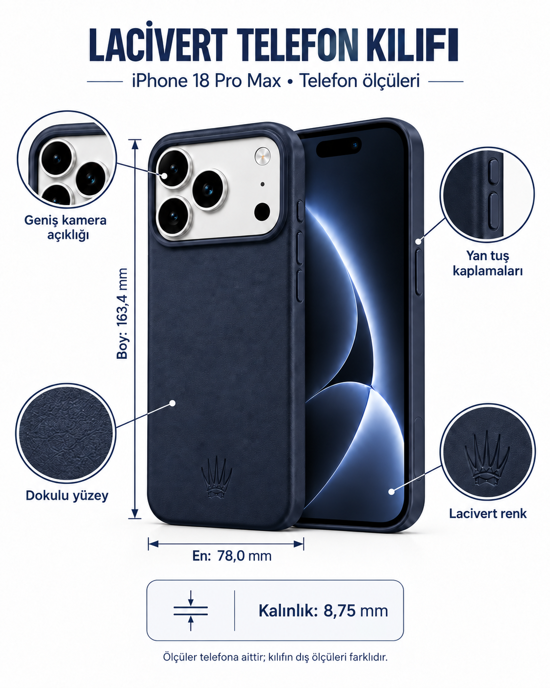 Bexocase Iphone 18 Pro Max Lacivert Manyetik Özellikli Deri Kılıf Telefon CüzdanıWATCHOFROYALBexocase18promaxBexocase Iphone 18 Pro Max Lacivert Manyetik Özellikli Deri Kılıf 