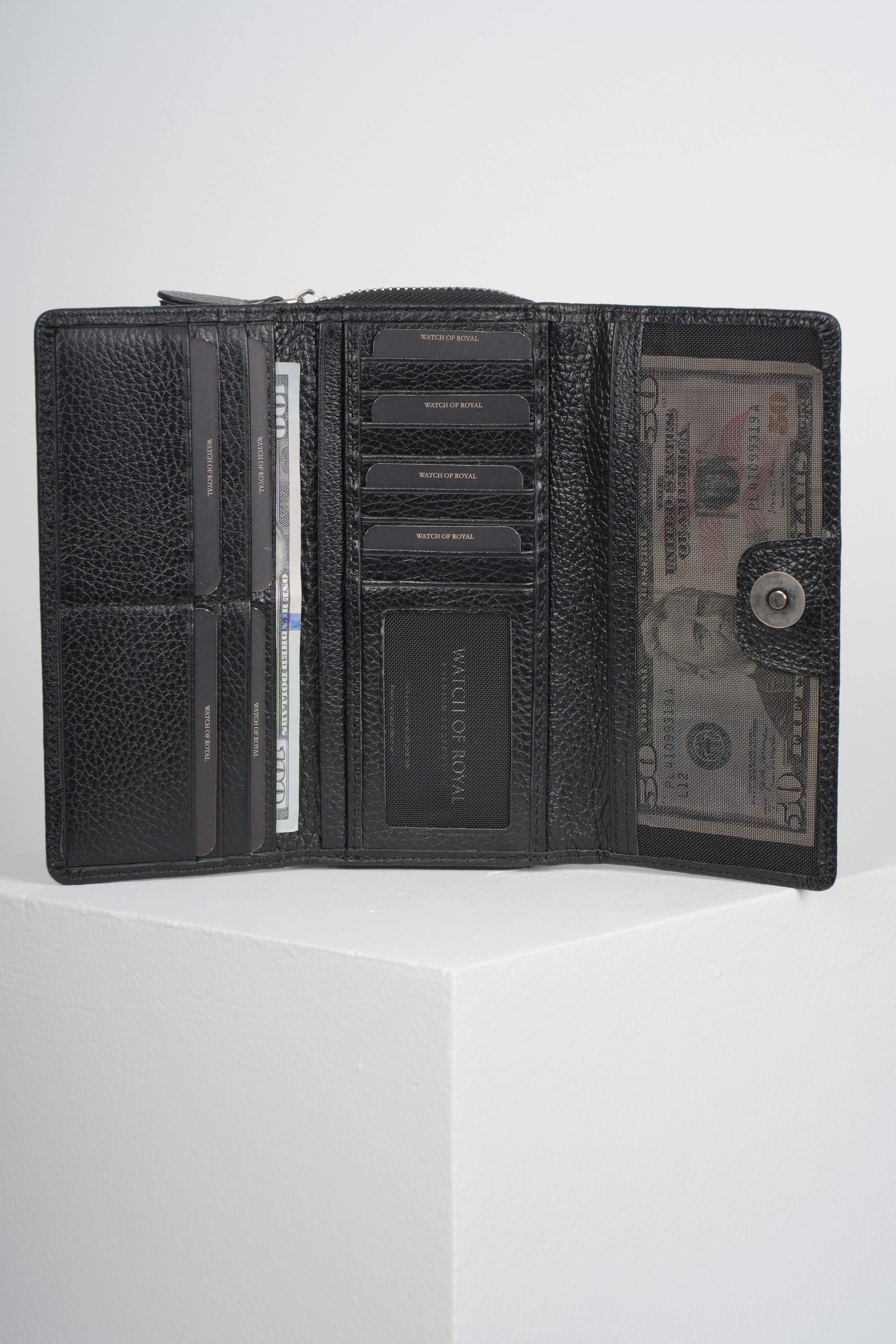 FINE SİYAH HAKİKİ DERİ TELEFON CÜZDANITelefon CüzdanıWATCHOFROYALFINEBLCKFINE SİYAH HAKİKİ DERİ TELEFON CÜZDANI