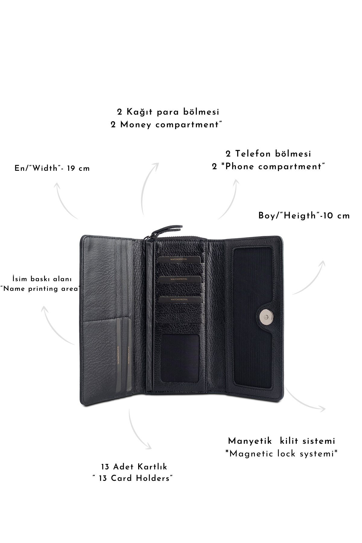 FINE BLACK HAKİKİ DERİ TELEFON CÜZDANITELEFON CÜZDANIWATCHOFROYALFINEBLCKFINE BLACK HAKİKİ DERİ TELEFON CÜZDANI