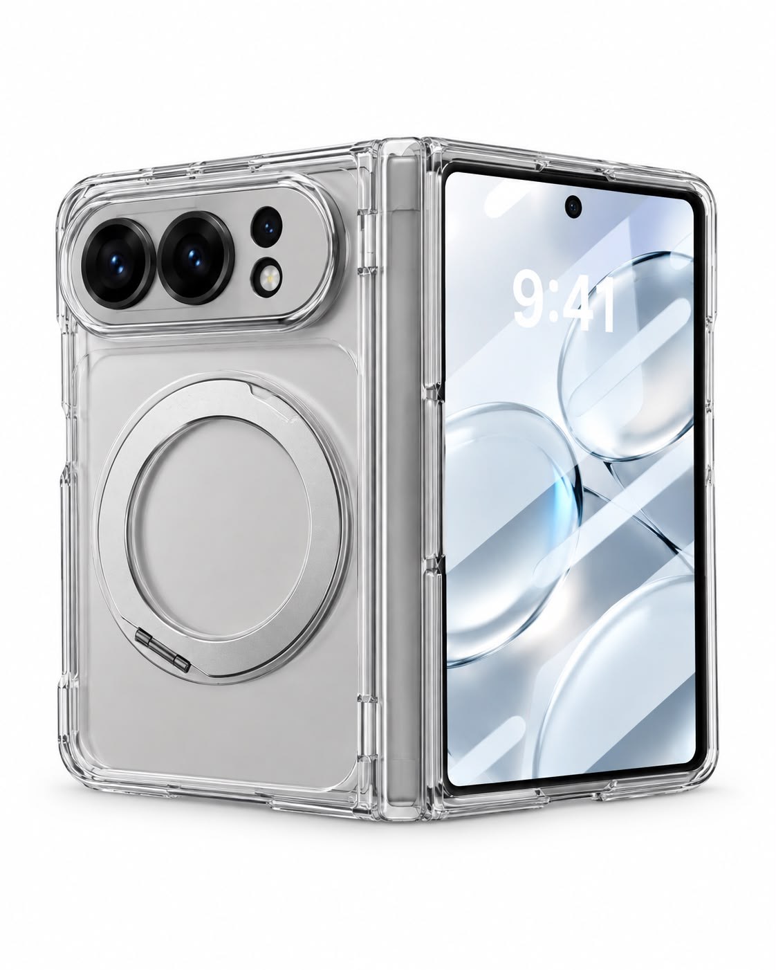 Foldra Iphone Duo Gri Standlı Manyetik Özellikli Kılıf 