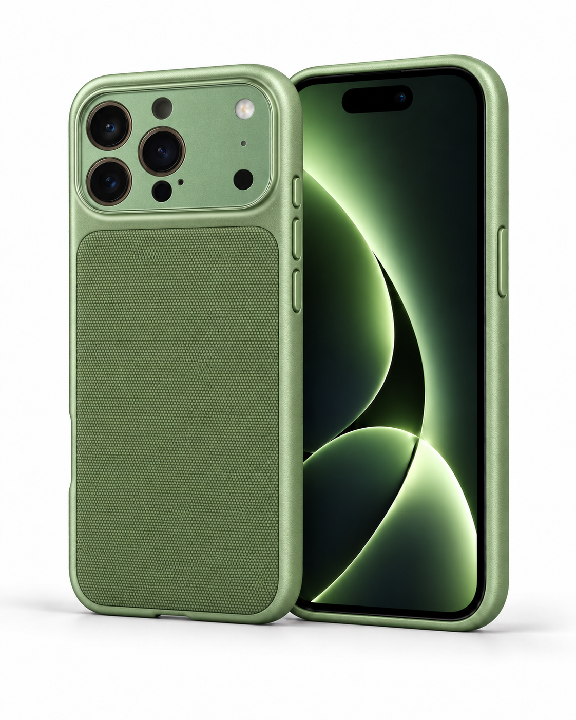Gridcase Iphone 16Pro Max Yeşil Manyetik Özellikli Deri Kılıf 