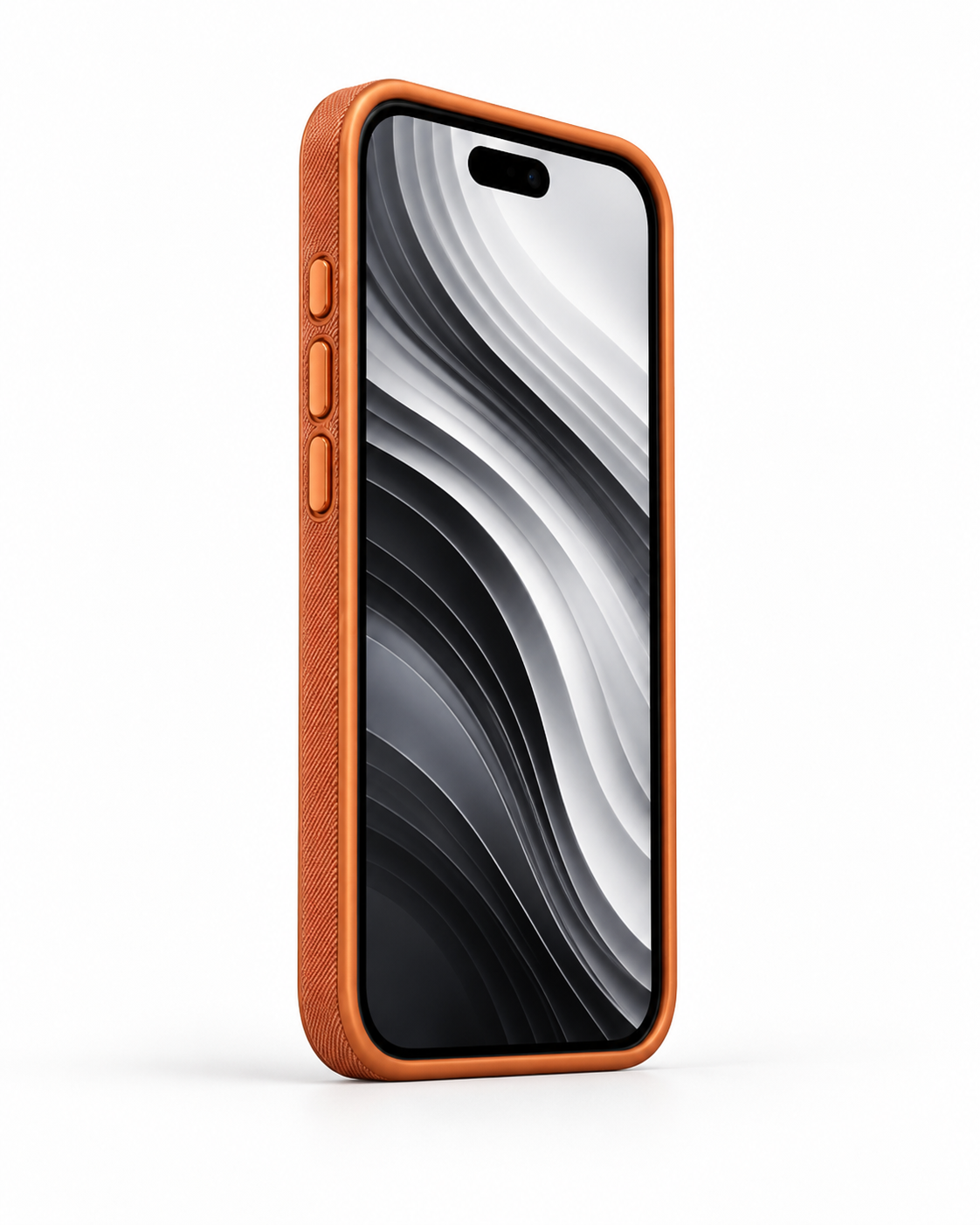 Gridcase Iphone 17pro Turuncu Manyetik Özellikli Deri Kılıf 