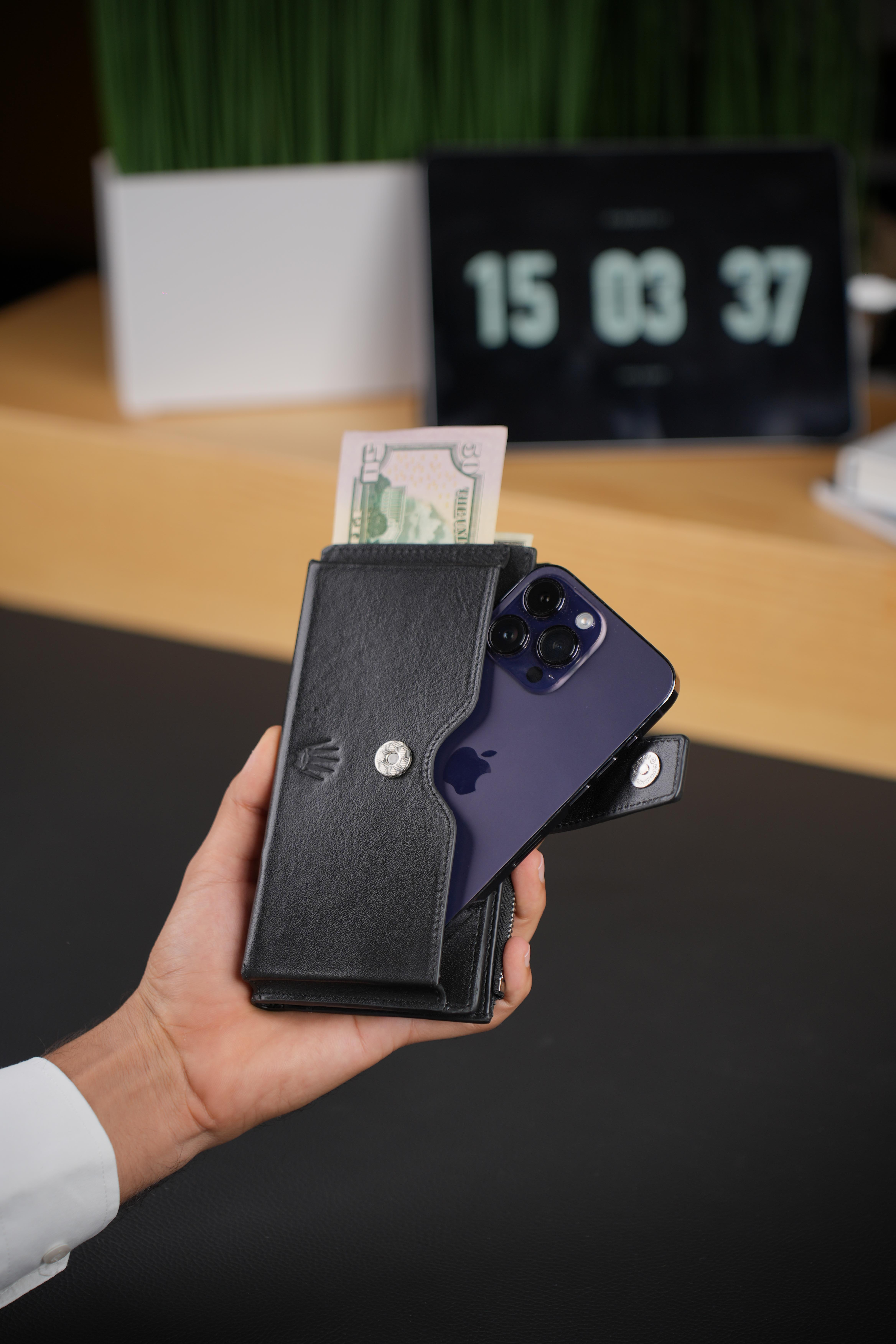 LUCAS FLOTER SİYAH ÇİFT TELEFON CÜZDANITelefon CüzdanıWATCHOFROYALLCSFLTRBLCKLUCAS FLOTER SİYAH ÇİFT TELEFON CÜZDANI