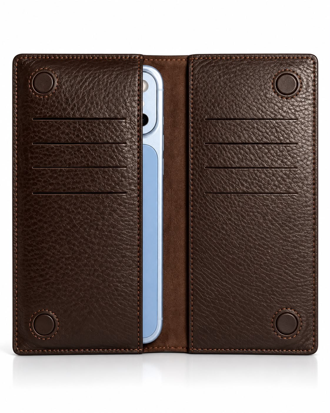MAGNETIC KAHVERENGİ TELEFON CÜZDANI