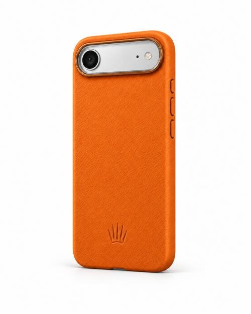 MonoCase Iphone 17 Air Turuncu Magsafe Özellikli Deri Kılıf 