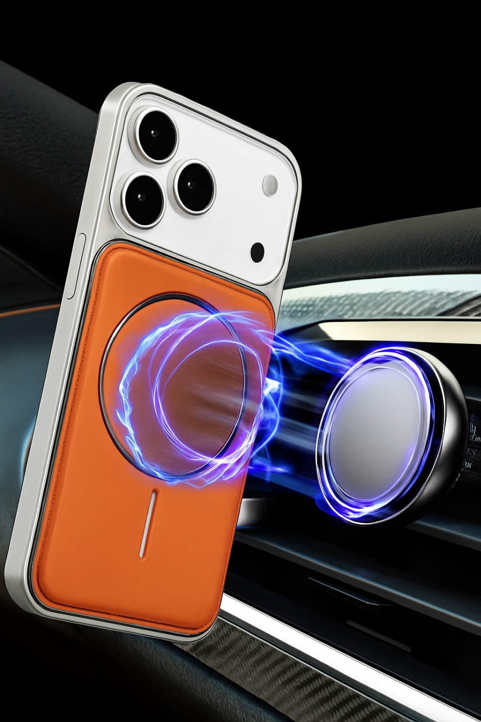 NeoMag Case Iphone 17 Pro Turuncu  Manyetik Özellikli Deri Kılıf Telefon CüzdanıWATCHOFROYALNeoMagCase17proNeoMag Case Iphone 17 Pro Turuncu  Manyetik Özellikli Deri Kılıf 