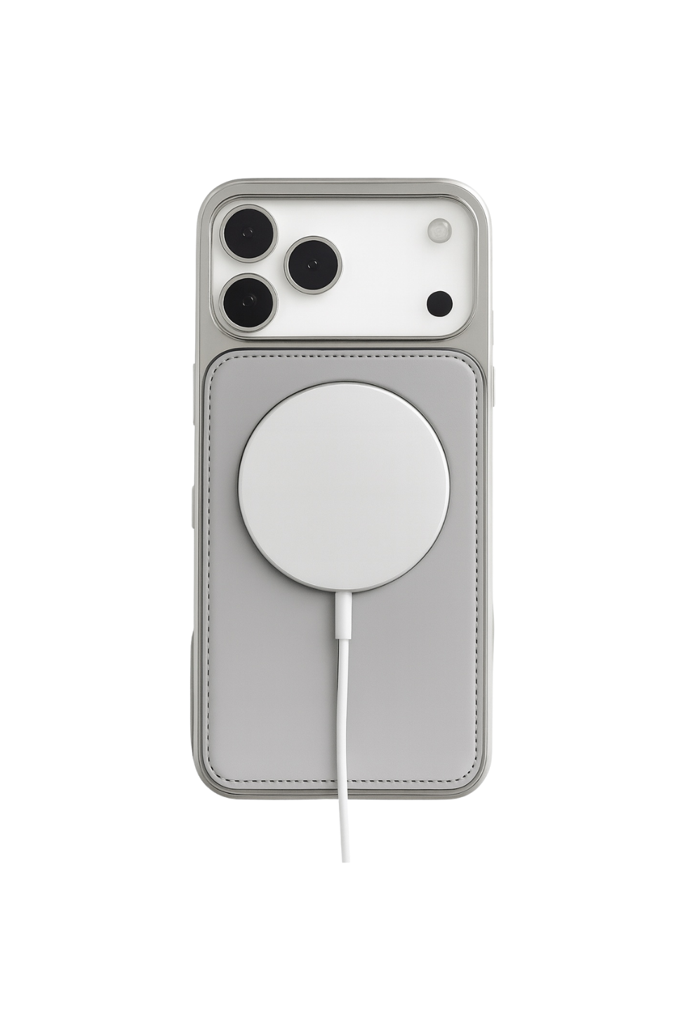 NeoMag Case Iphone 17 Pro Gri Manyetik Özellikli Deri Kılıf Telefon CüzdanıWATCHOFROYALNeoMagCase17proNeoMag Case Iphone 17 Pro Gri Manyetik Özellikli Deri Kılıf 