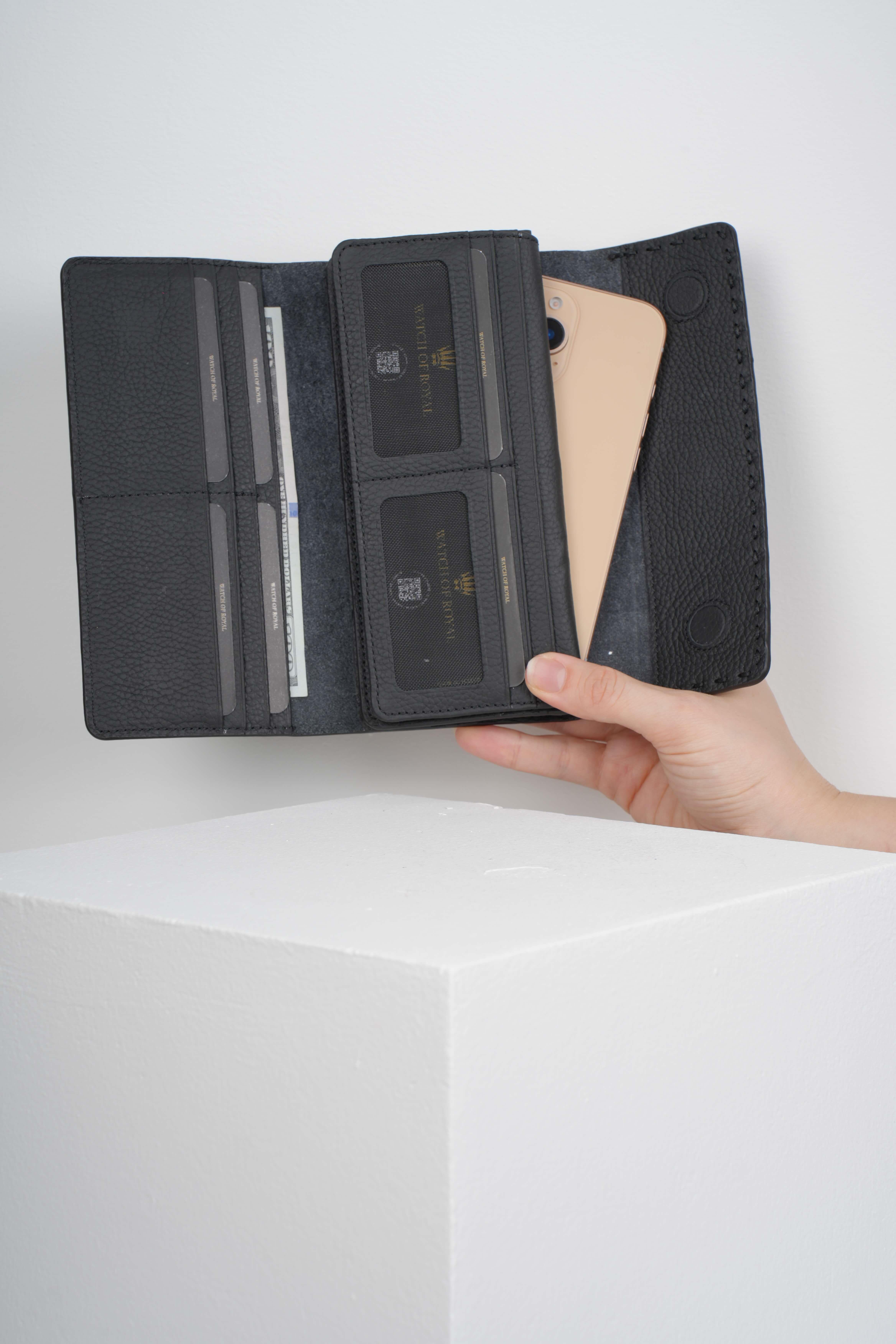 VALENCIA FLOTTER BLACK PHONE WALLETTelefon CüzdanıWATCHOFROYALVLNCIAFLTRBLCKVALENCIA FLOTTER BLACK PHONE WALLET