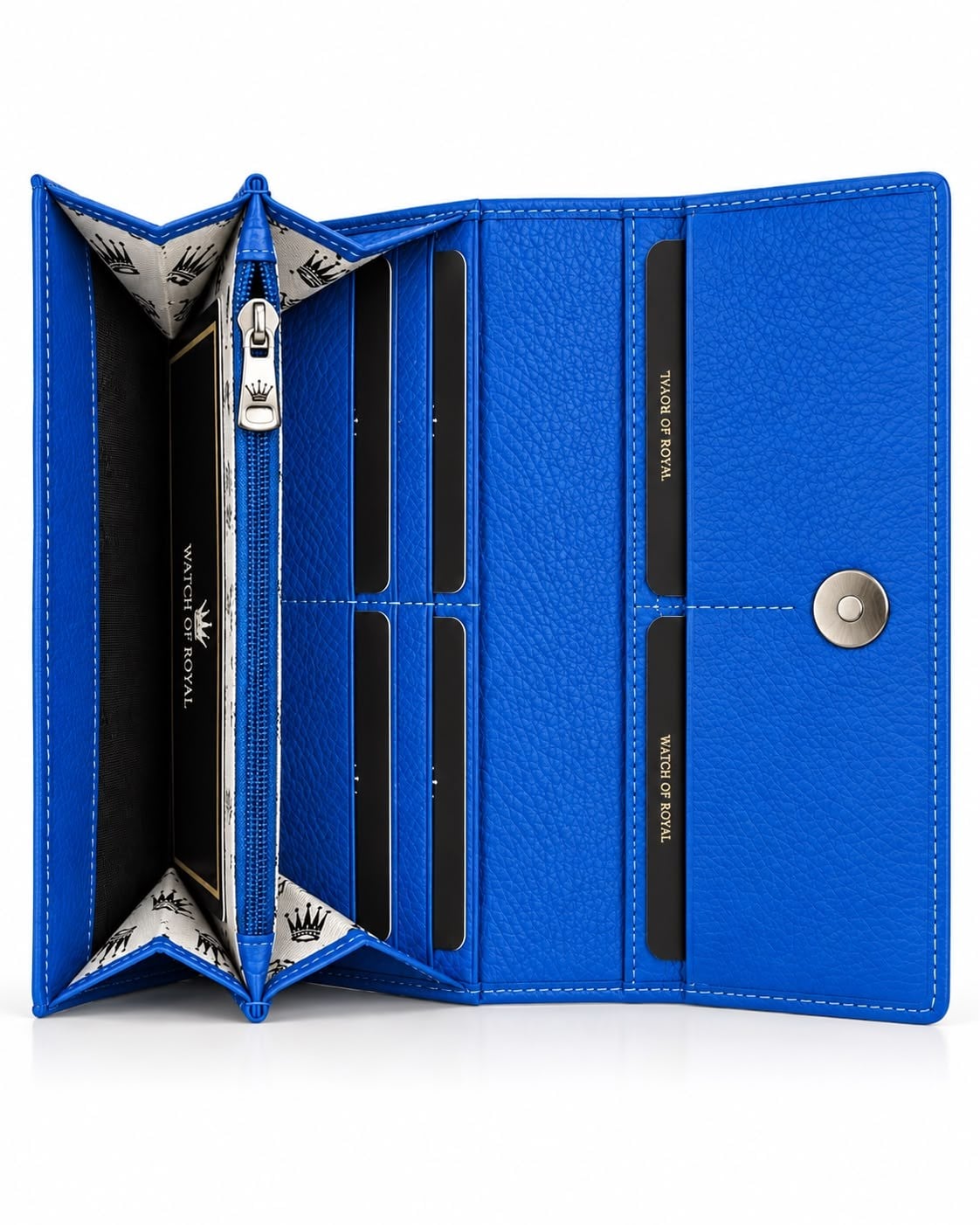 MARCO BLUE GENUINE LEATHER PHONE WALLET