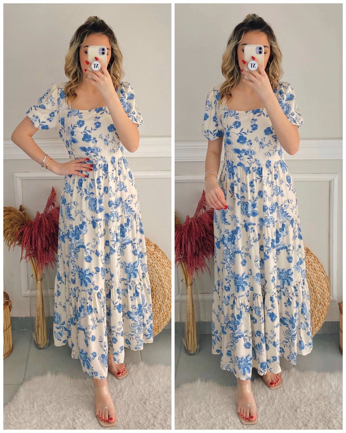 Bahar Dalı Çiçek Elbise