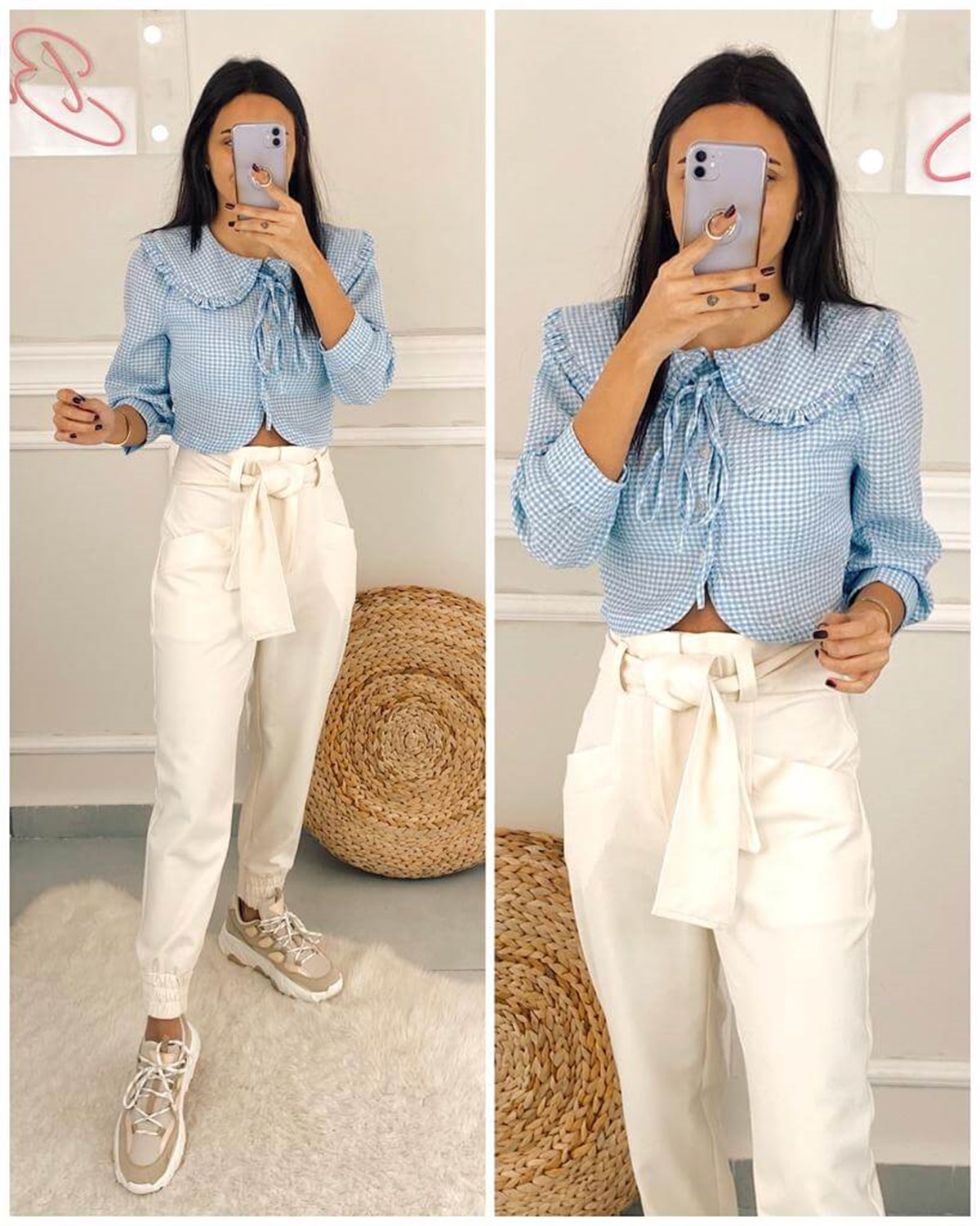 Bebe Yaka Vintage Bluz