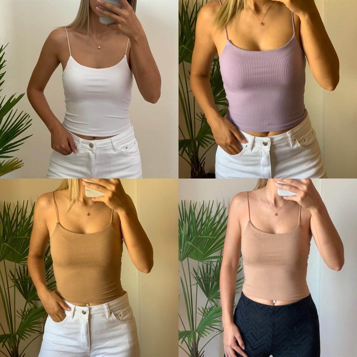 Fitilli Crop Top Bluz