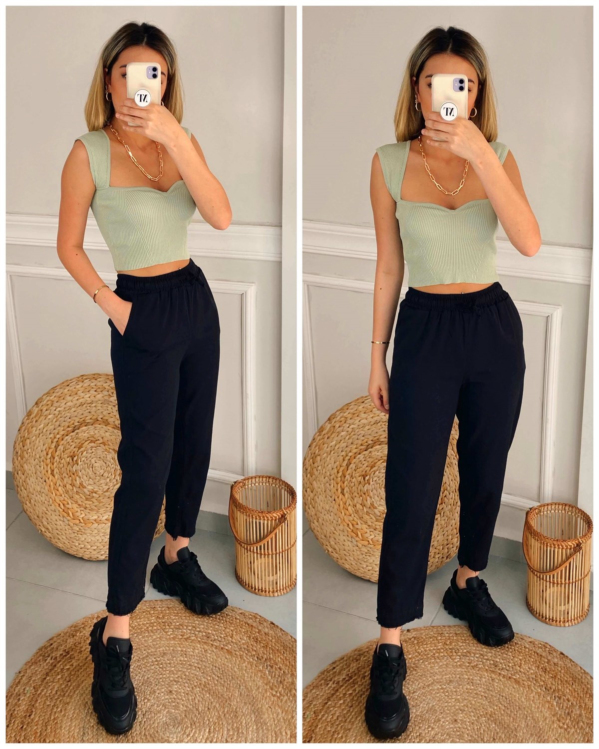 Gabardin Jogger Pantolon