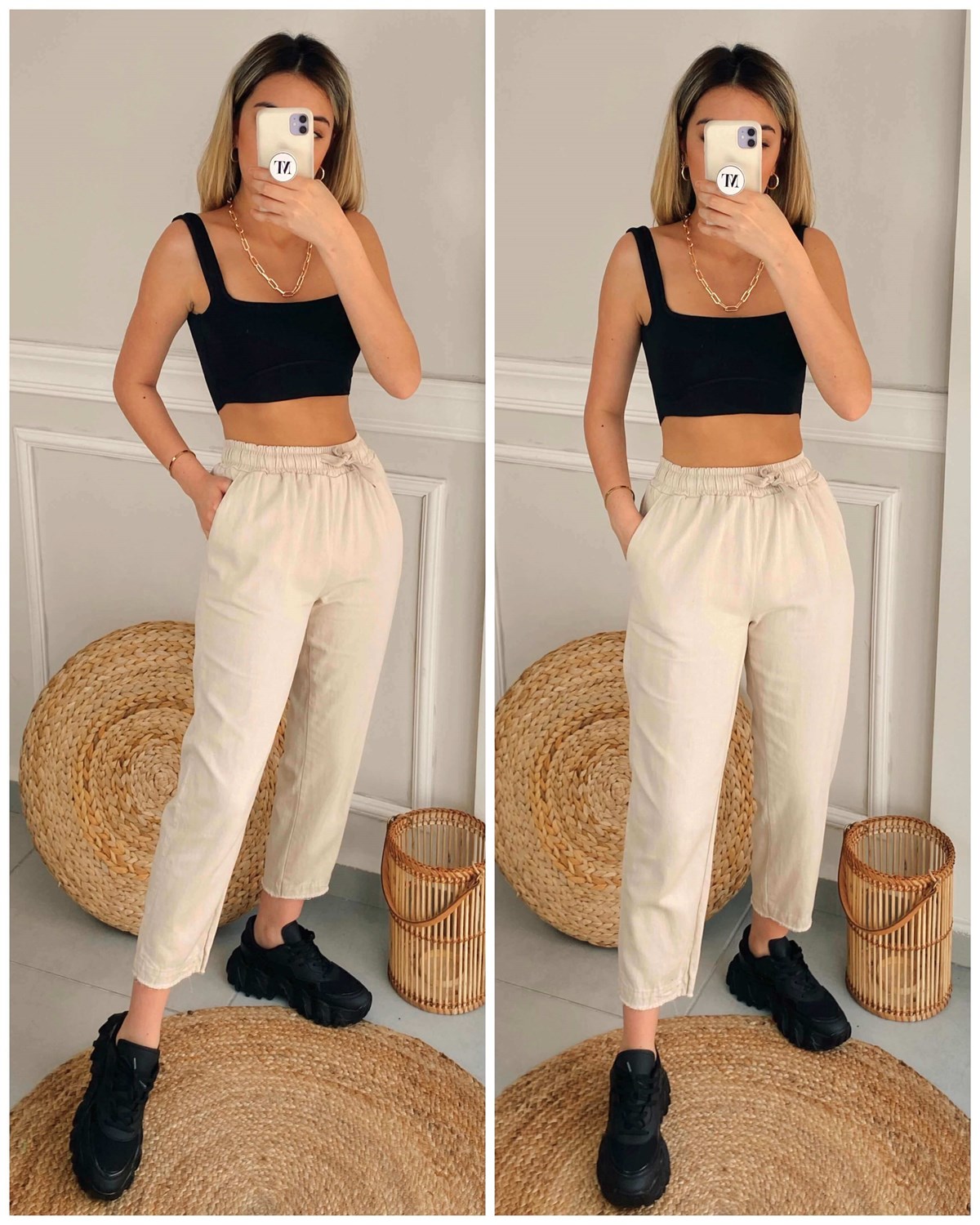 Gabardin Jogger Pantolon