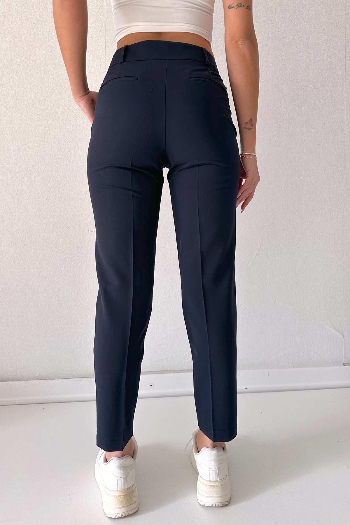 Havuç Model  Dar Paça Pantolon - Lacivert