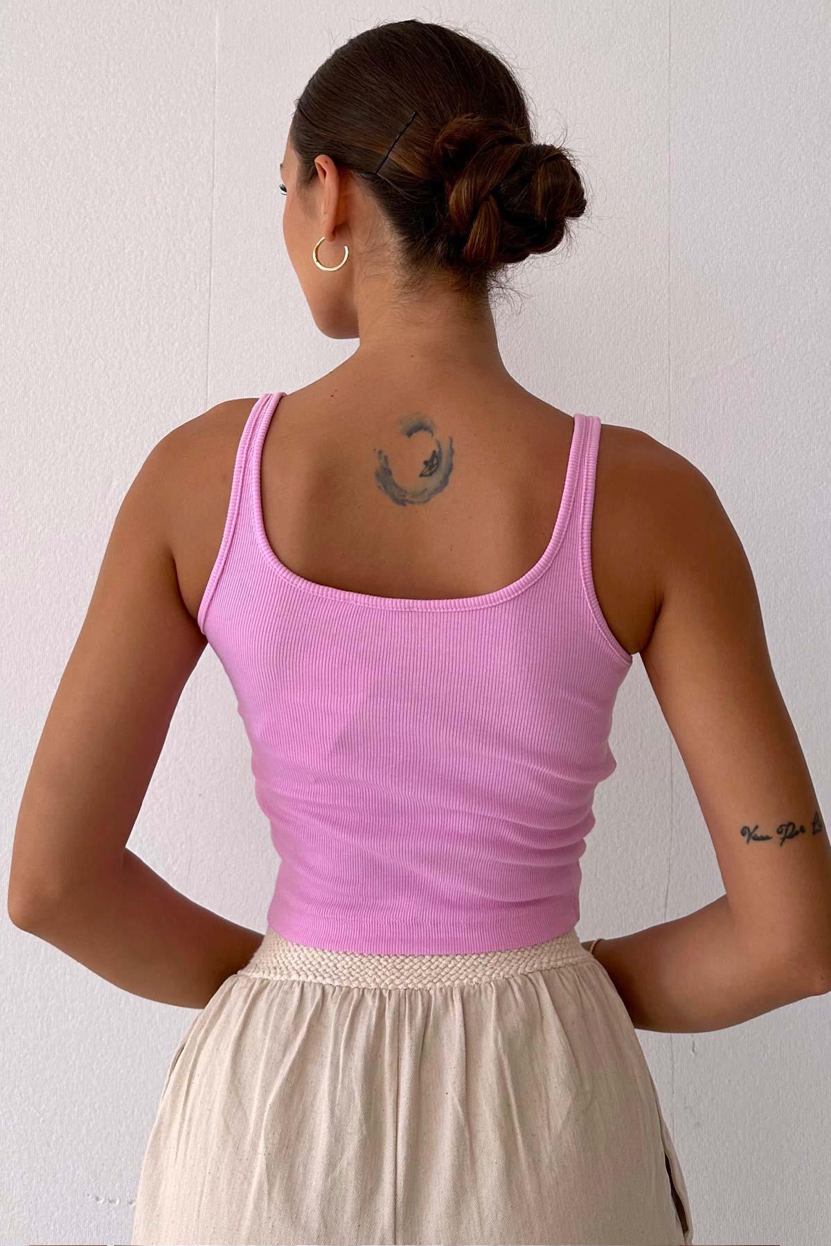 Kaşkorse Basic Atlet - Pembe