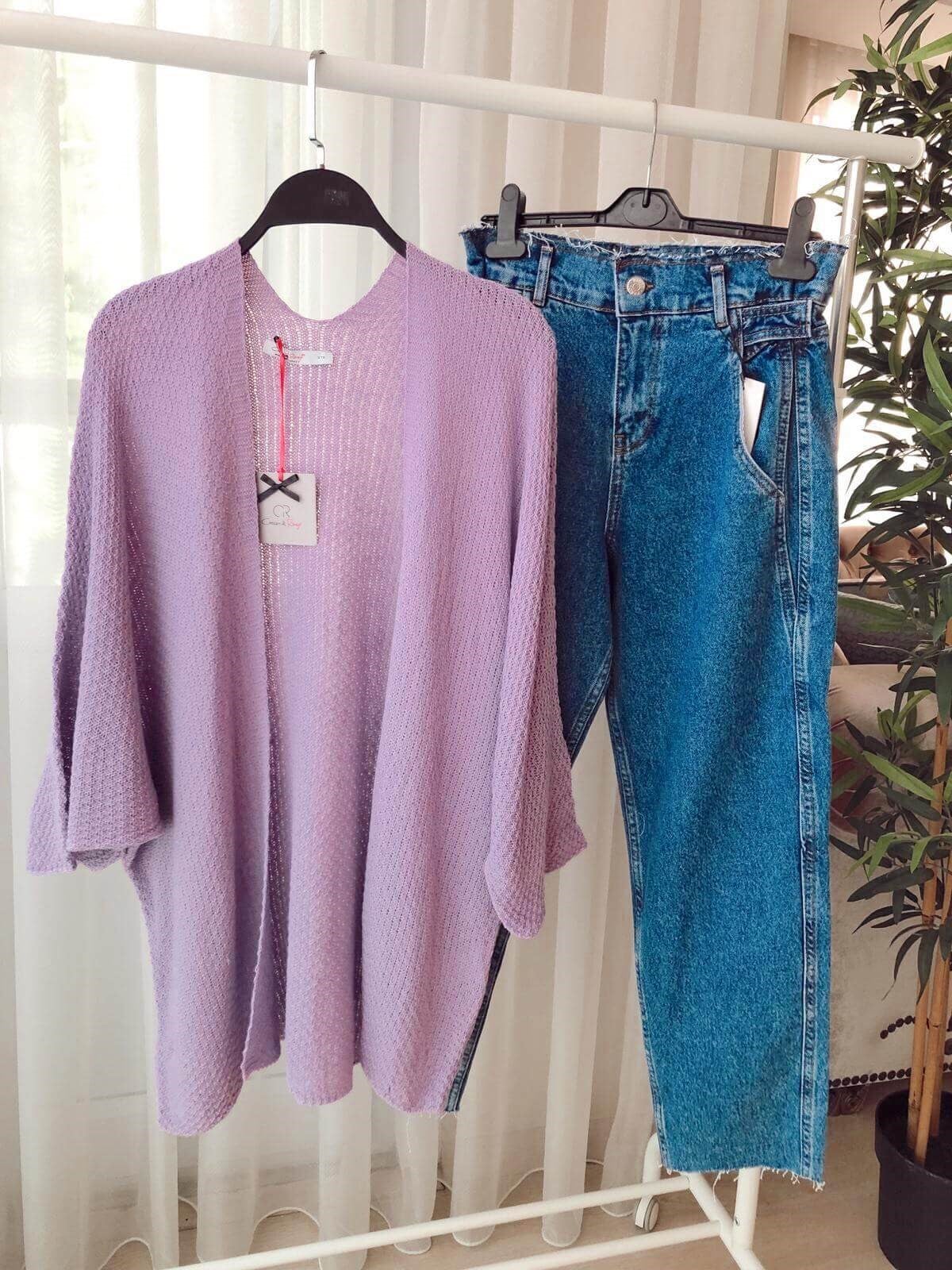 Merserize Oversize Hırka
