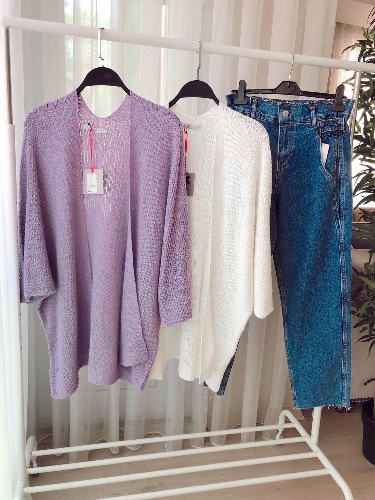 Merserize Oversize Hırka