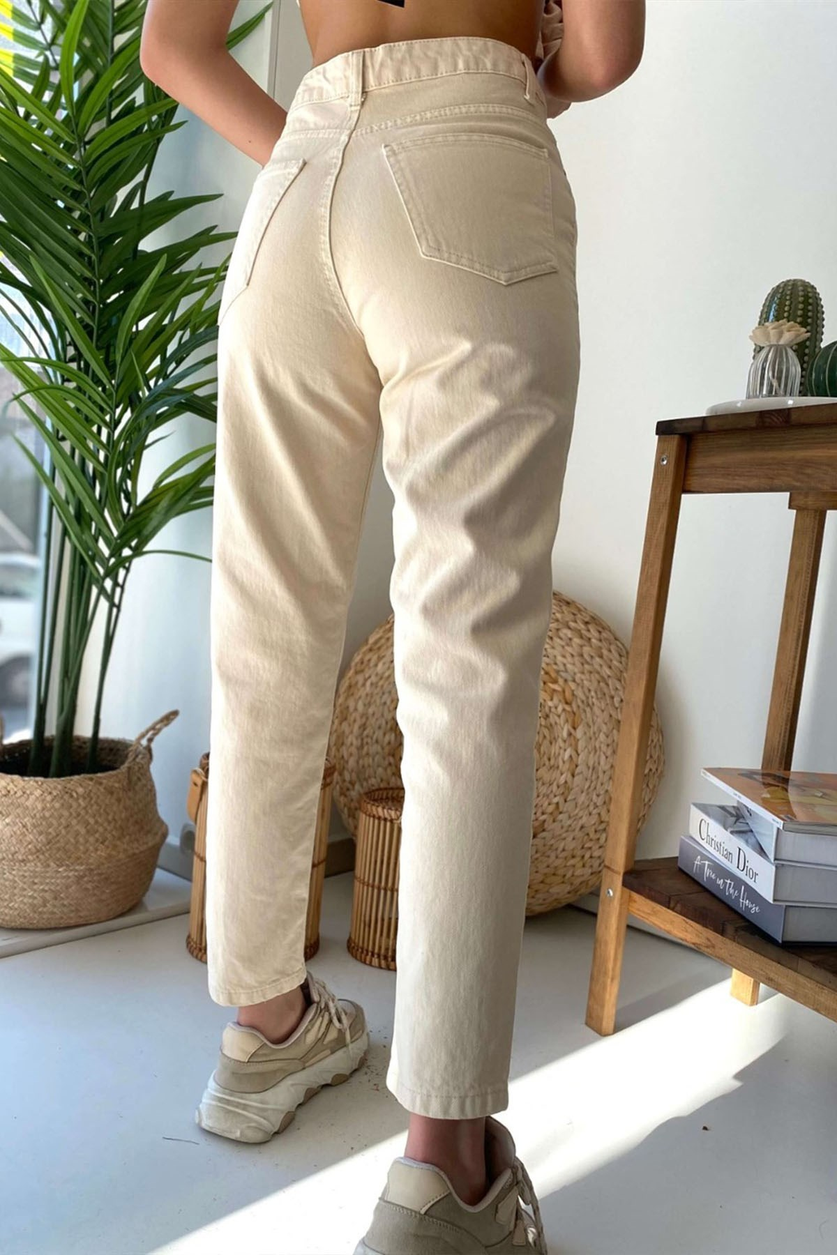 Mom Jean Bej Pantolon 