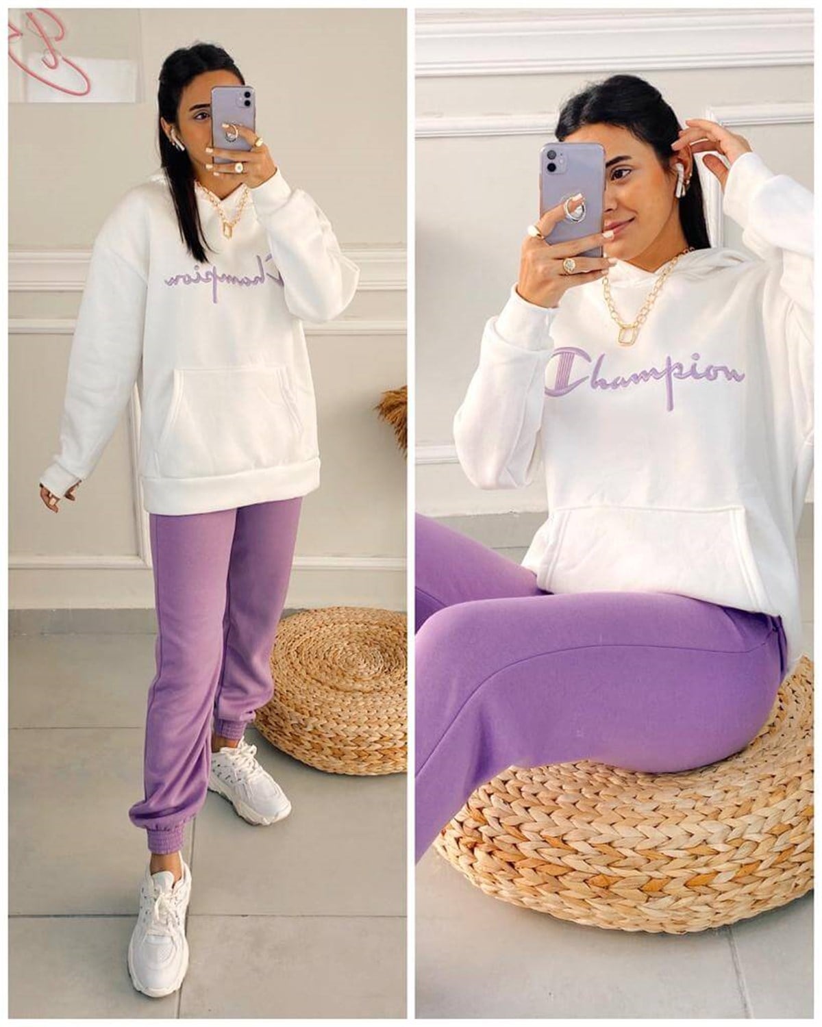 Oversize Yazılı Sweatshirt