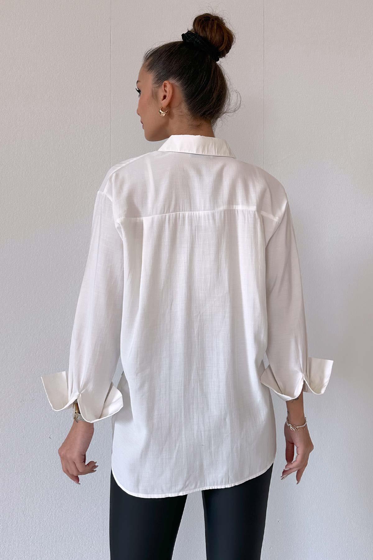 Pamuklu Basic Kadın Gömlek 