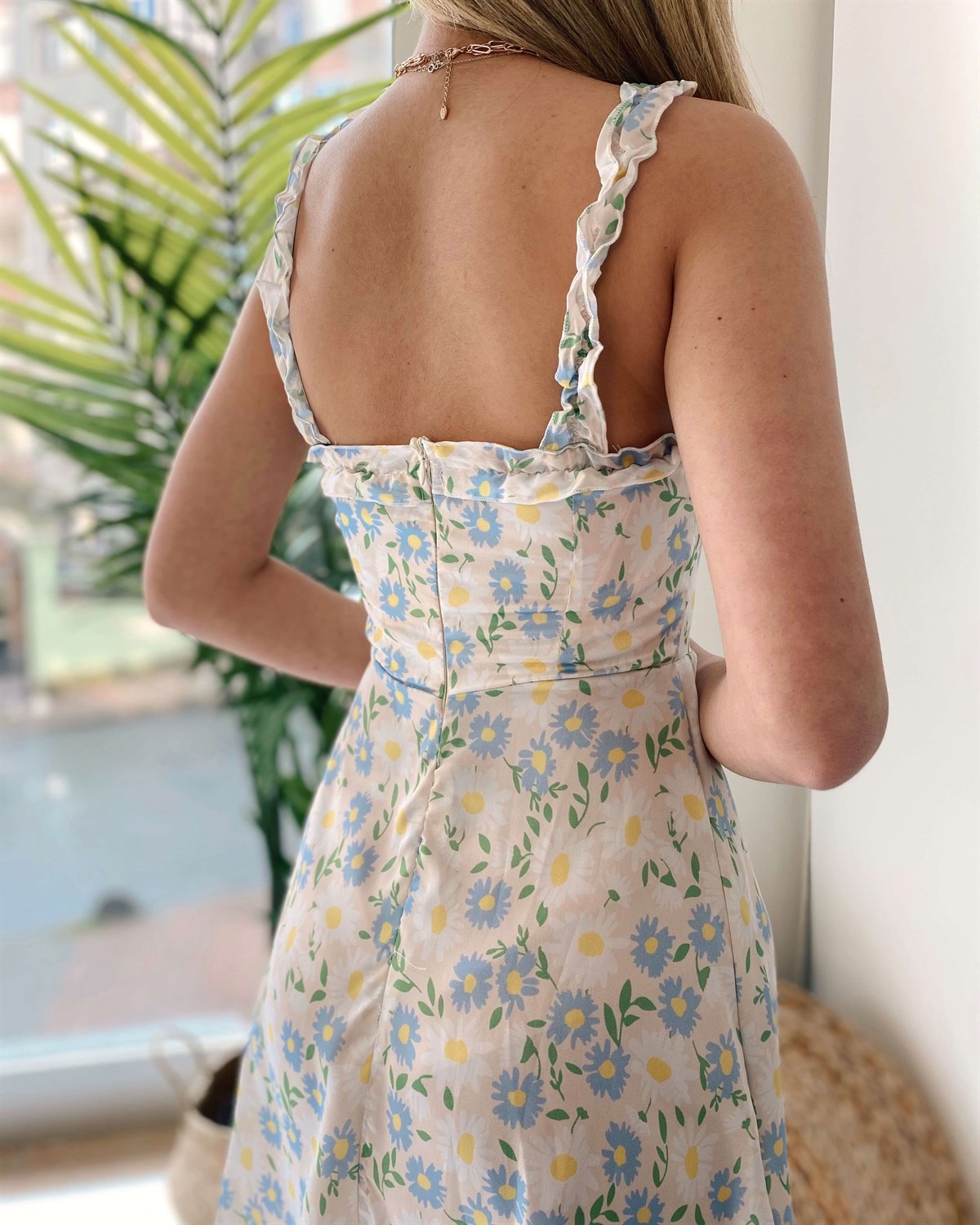 Papatya Desen Mini Fashion Elbise