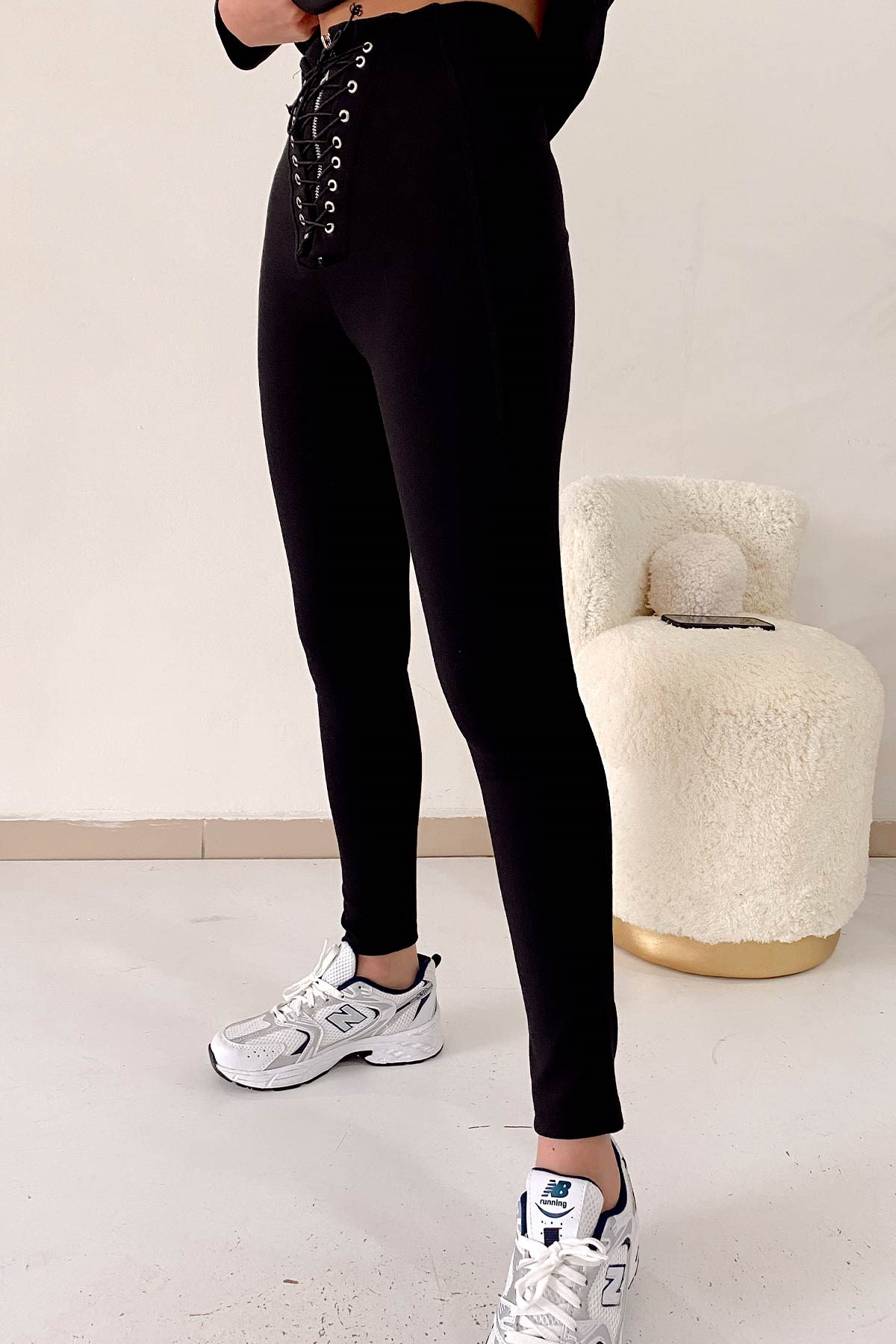Push Up Etkili Toparlayıcı Kadın Tayt - Siyah
